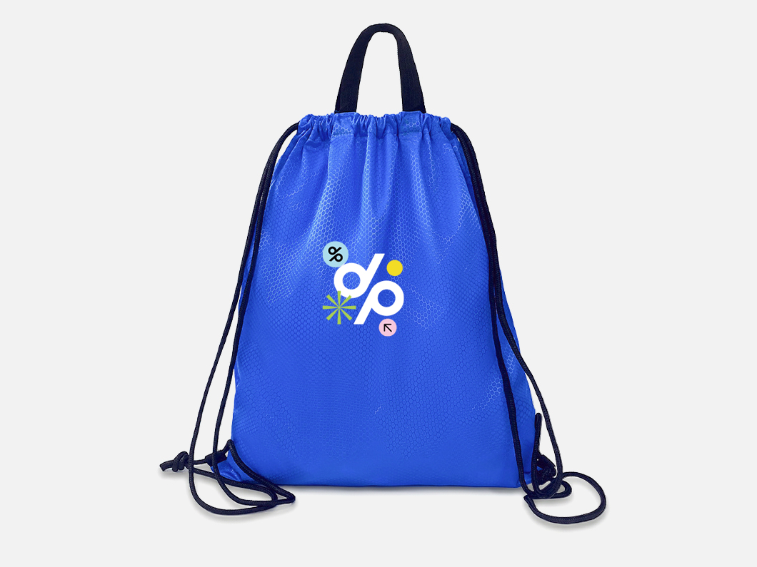 Drawstring Backpack with Handle - View 1