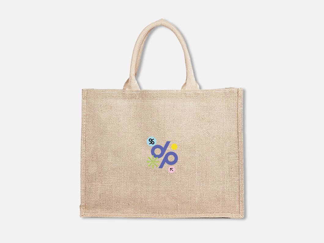 Natural Jute Tote Bag - View 1