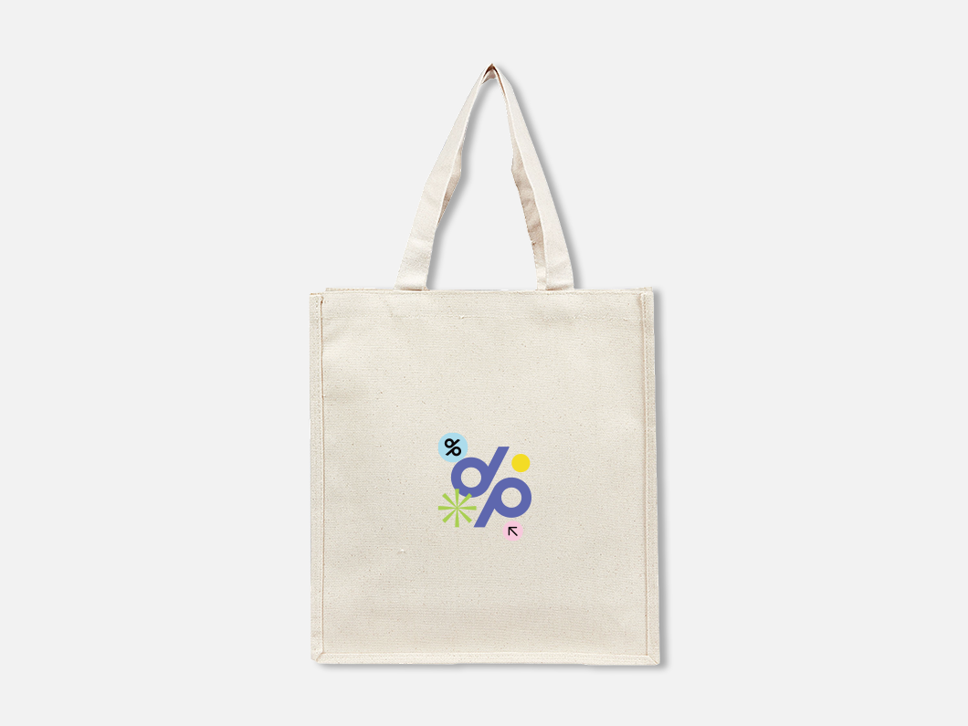 Structured Canvas Tote Bag - View 1