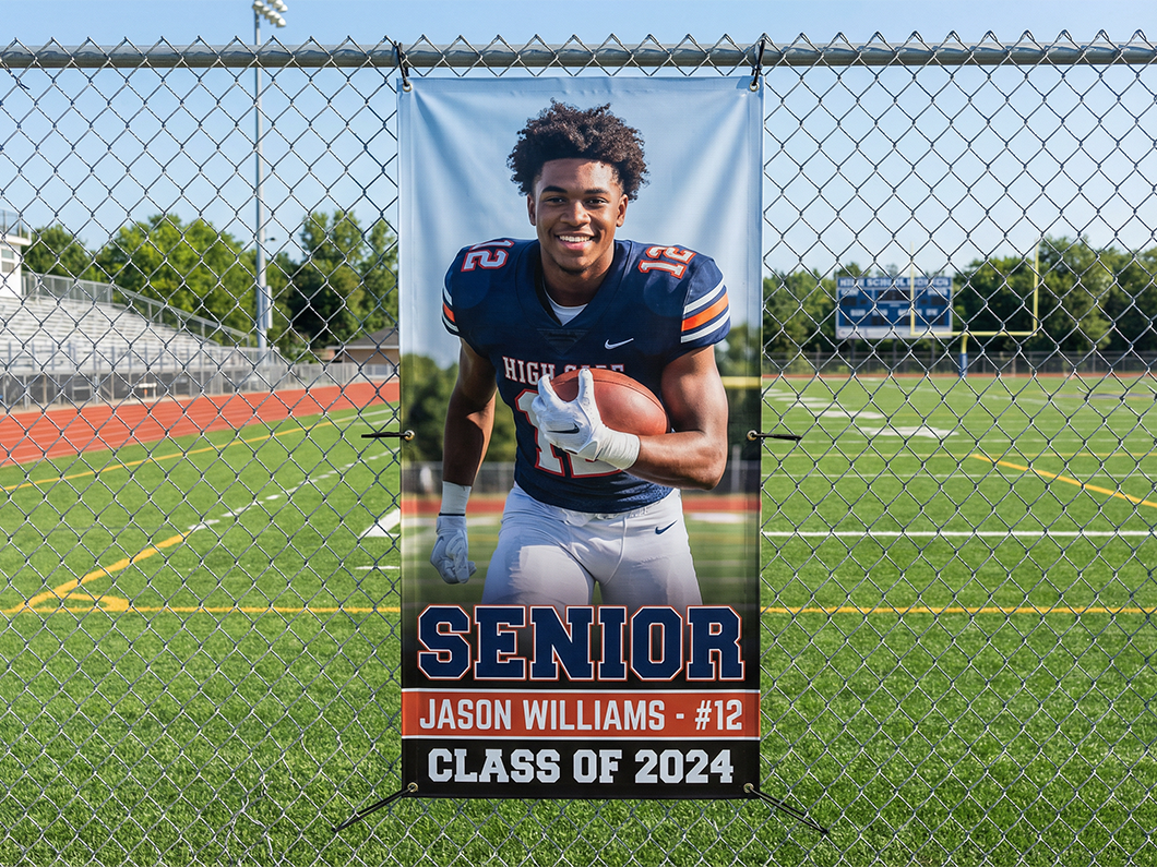 Custom Senior Sports Banners - View 1
