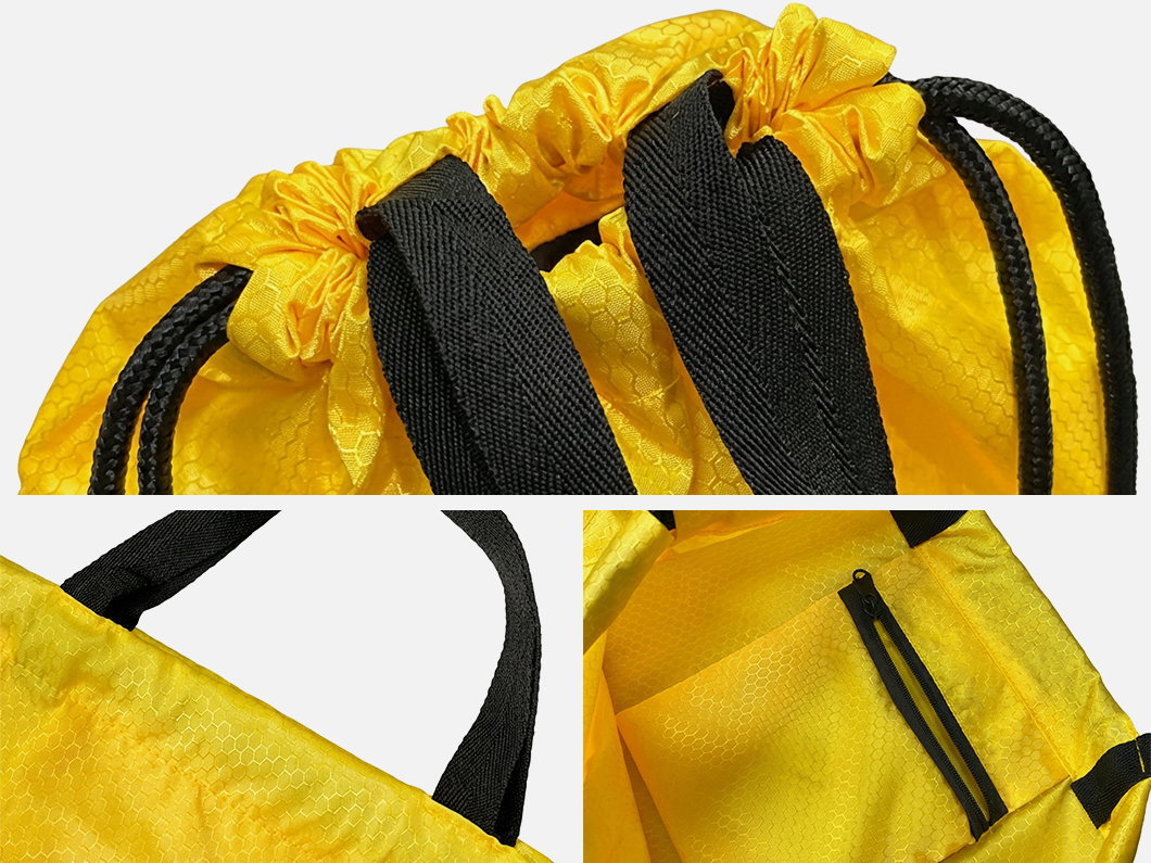 Drawstring Backpack with Handle - View 3