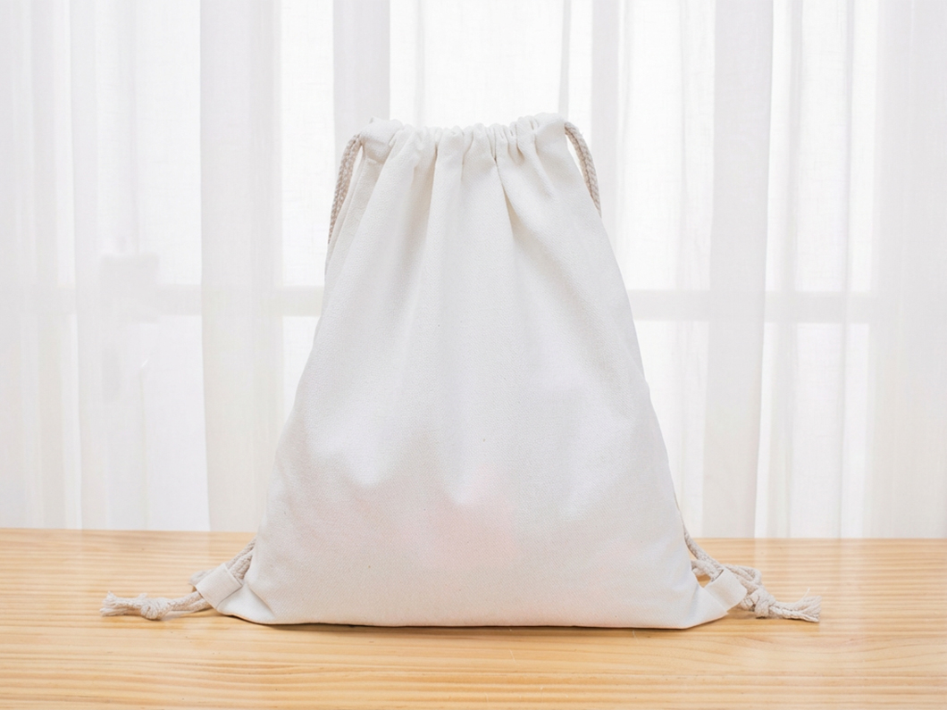 Canvas Drawstring Backpack - View 2