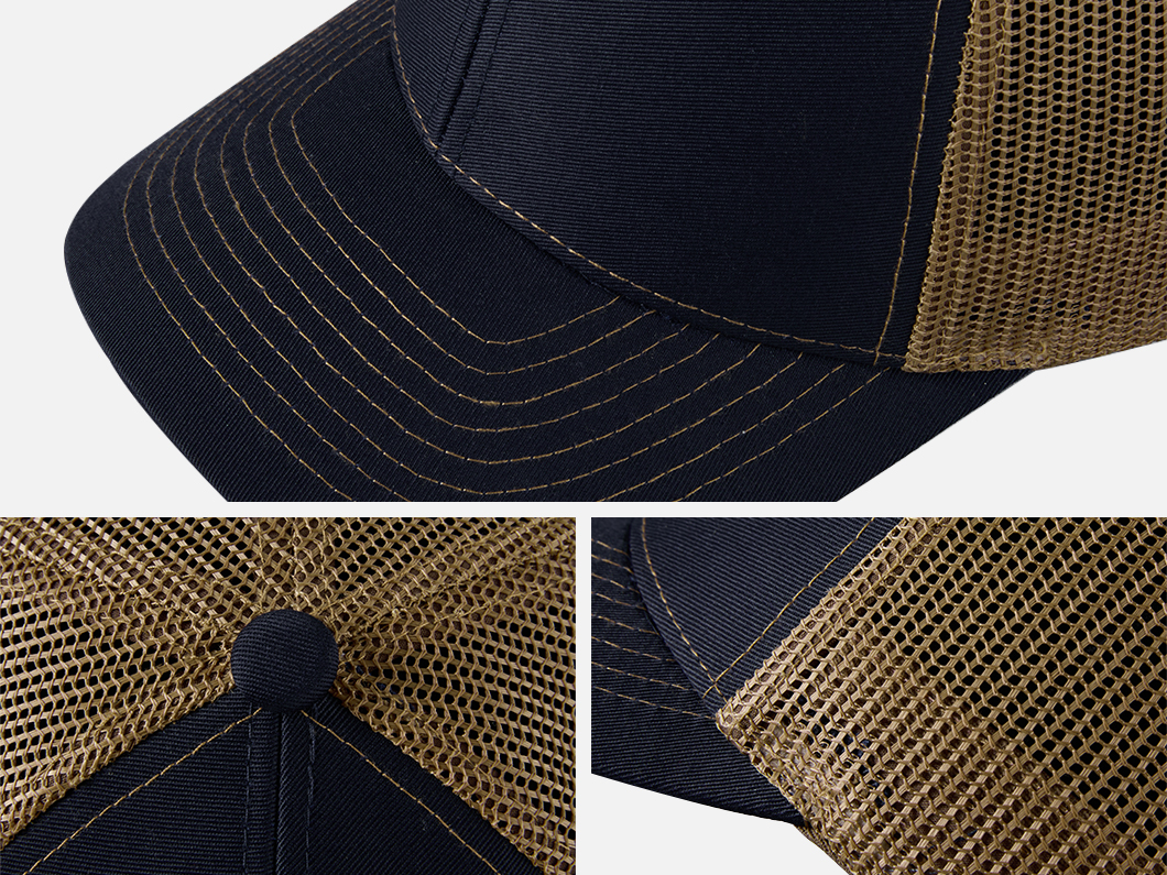 Structured Mesh-Back Trucker Cap - View 4