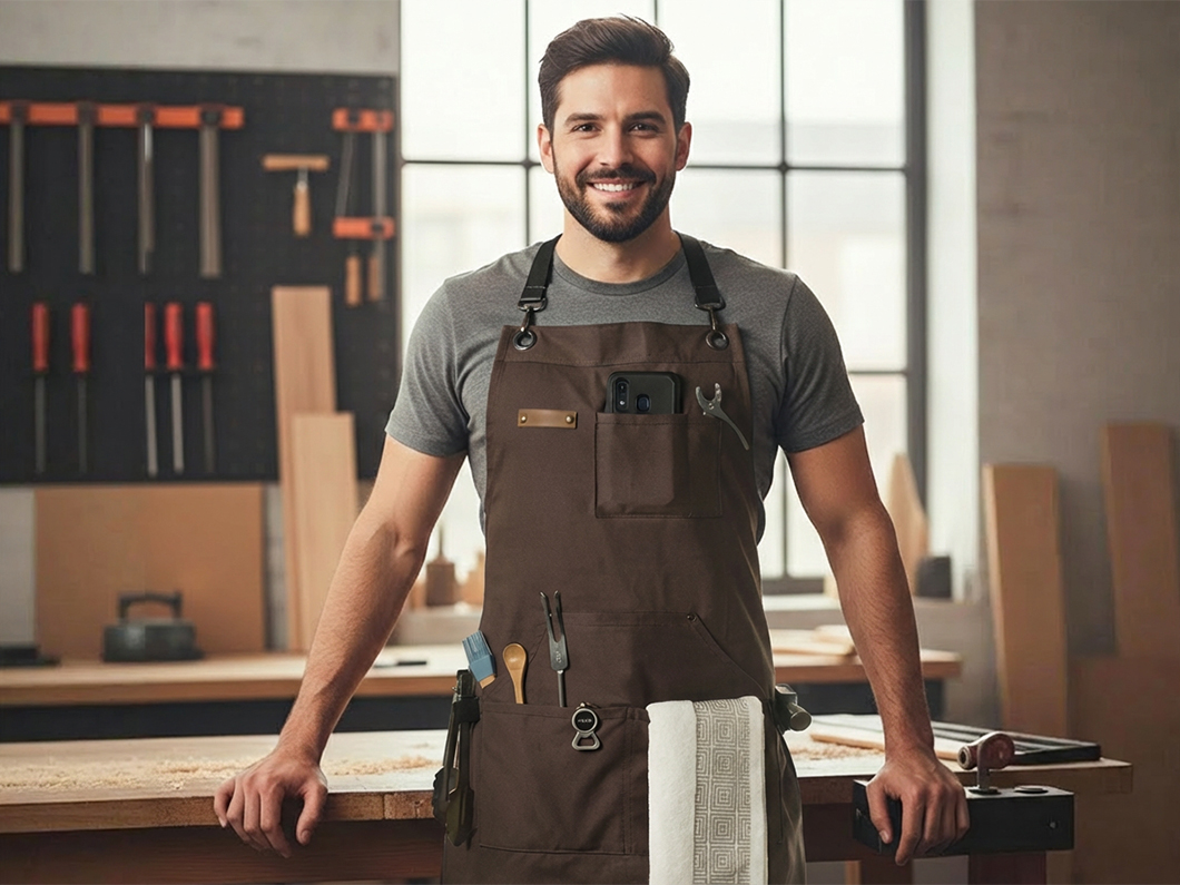 Heavy Duty Canvas BBQ Apron - View 3