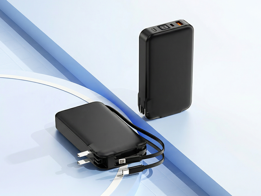 10000mAh Dual-Cable 2-in-1 PD Charger Power Bank - View 2