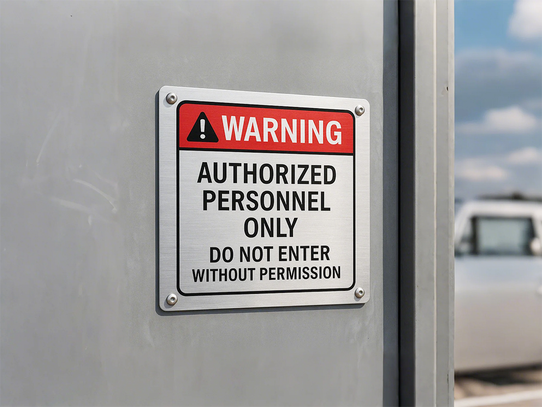 Brushed Aluminum Sandwich Board 