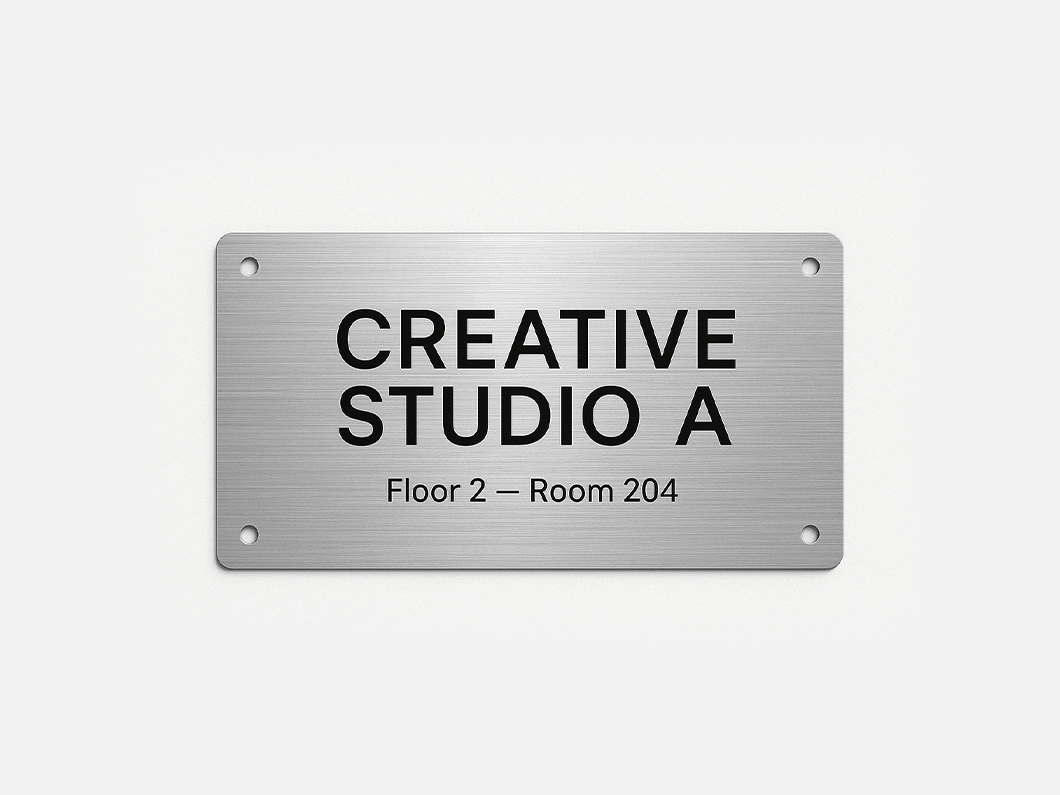 Brushed Aluminum Sandwich Board 