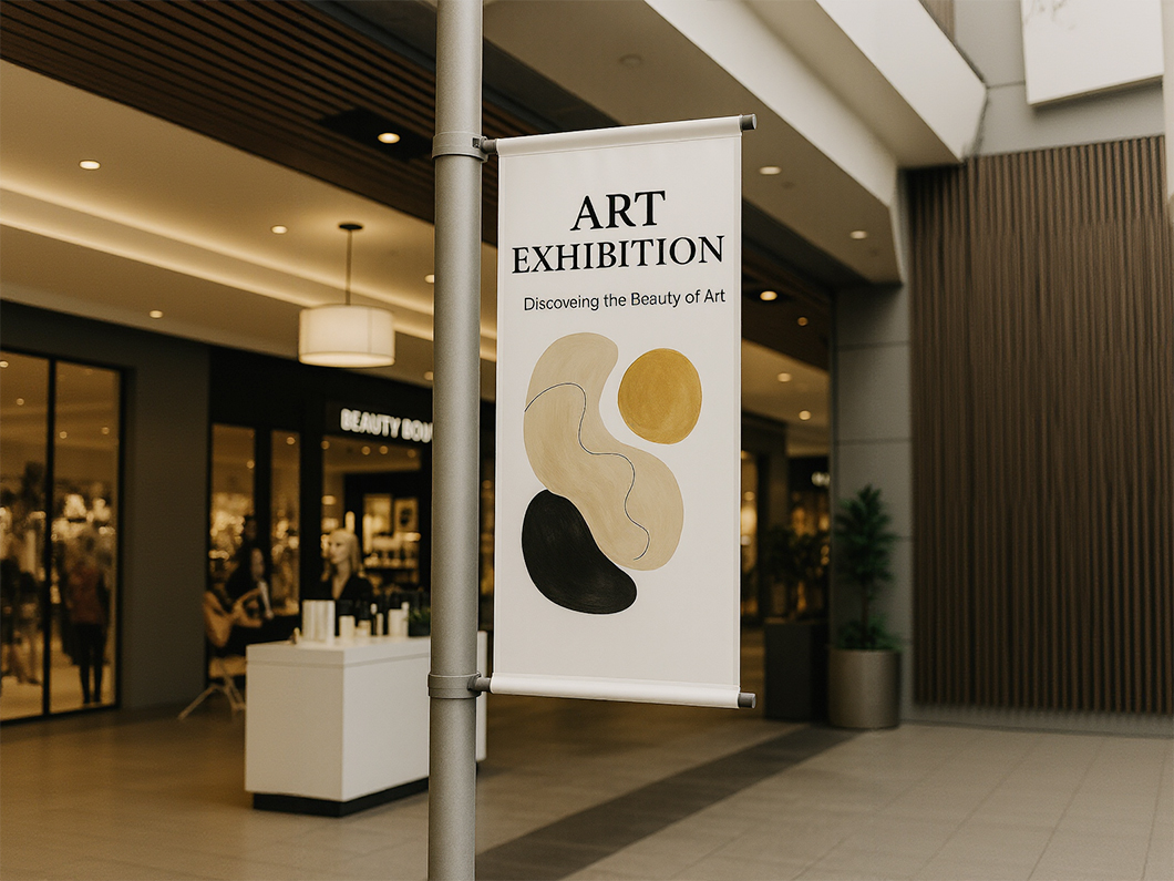 Street pole banner set