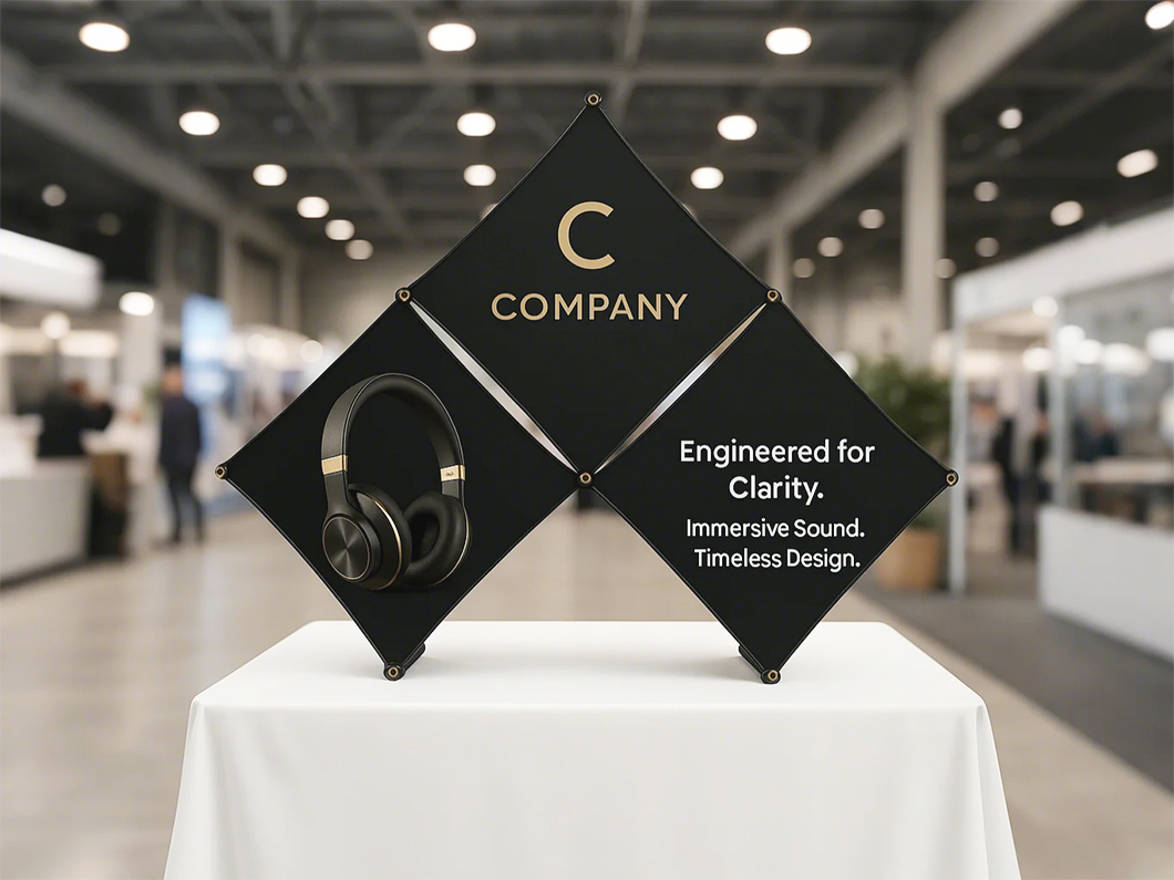 Fabric Pop-Up Tabletop Display