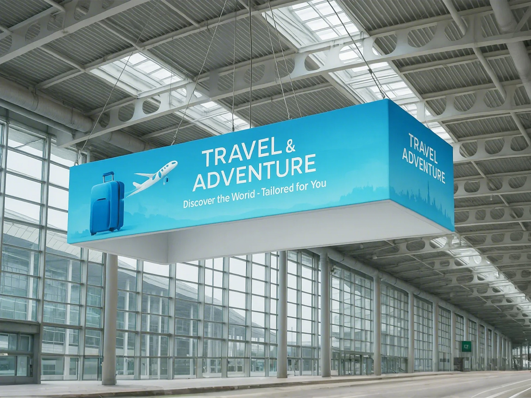 Tension Fabric Rectangle Hanging Banners