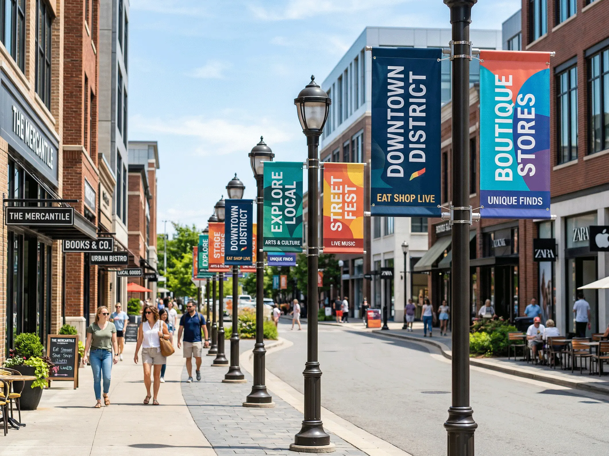 Custom Pole Banners - View 4