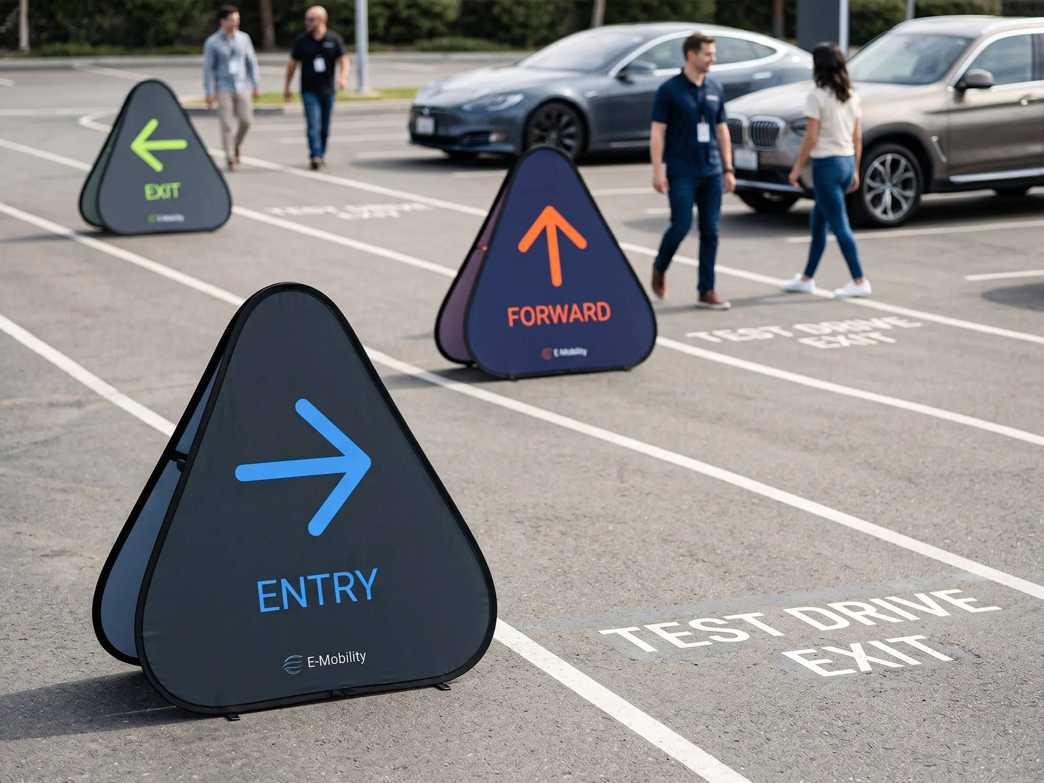 Triangle Pop Out Banners - View 2