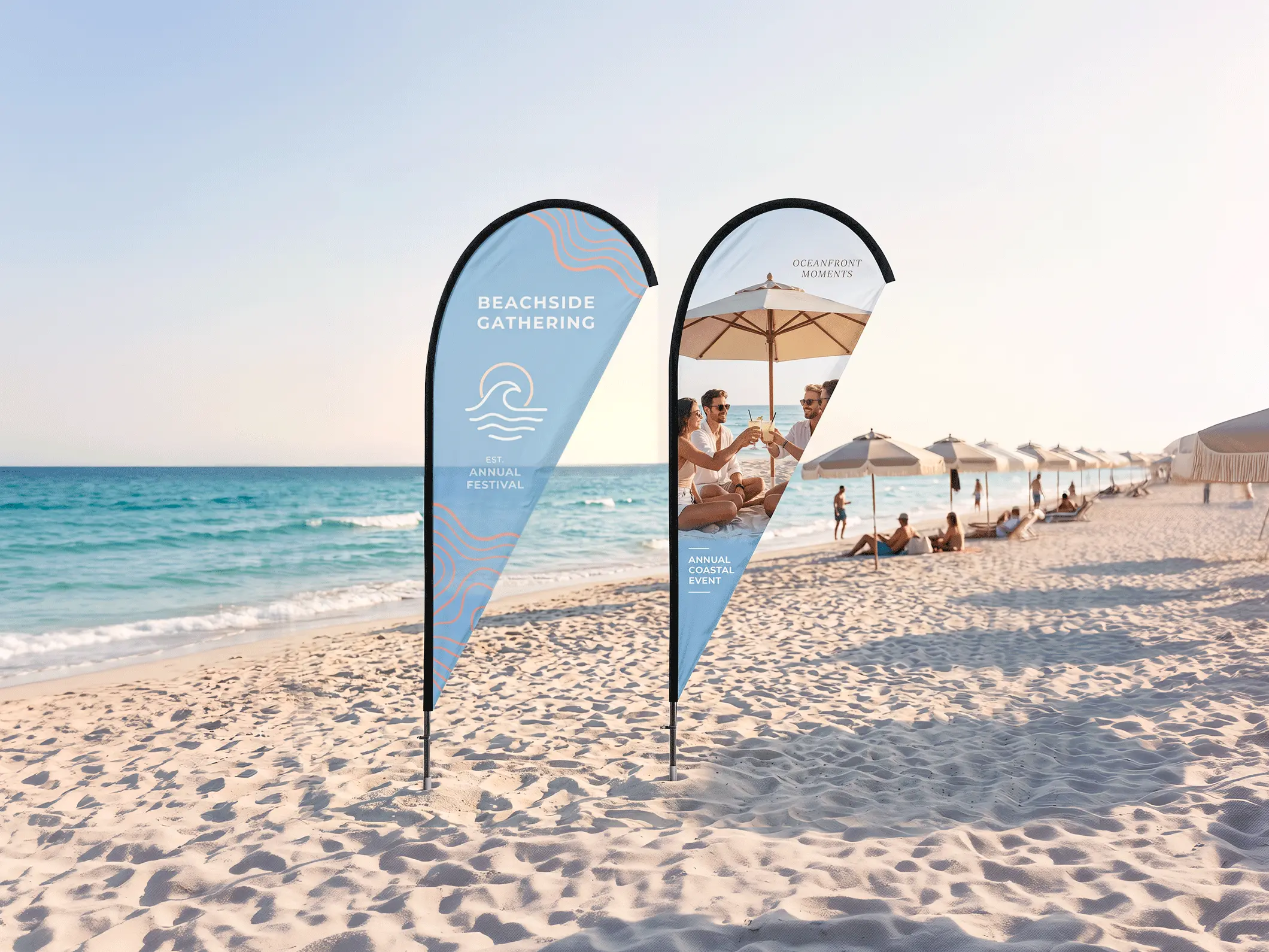 Teardrop Flags - View 3