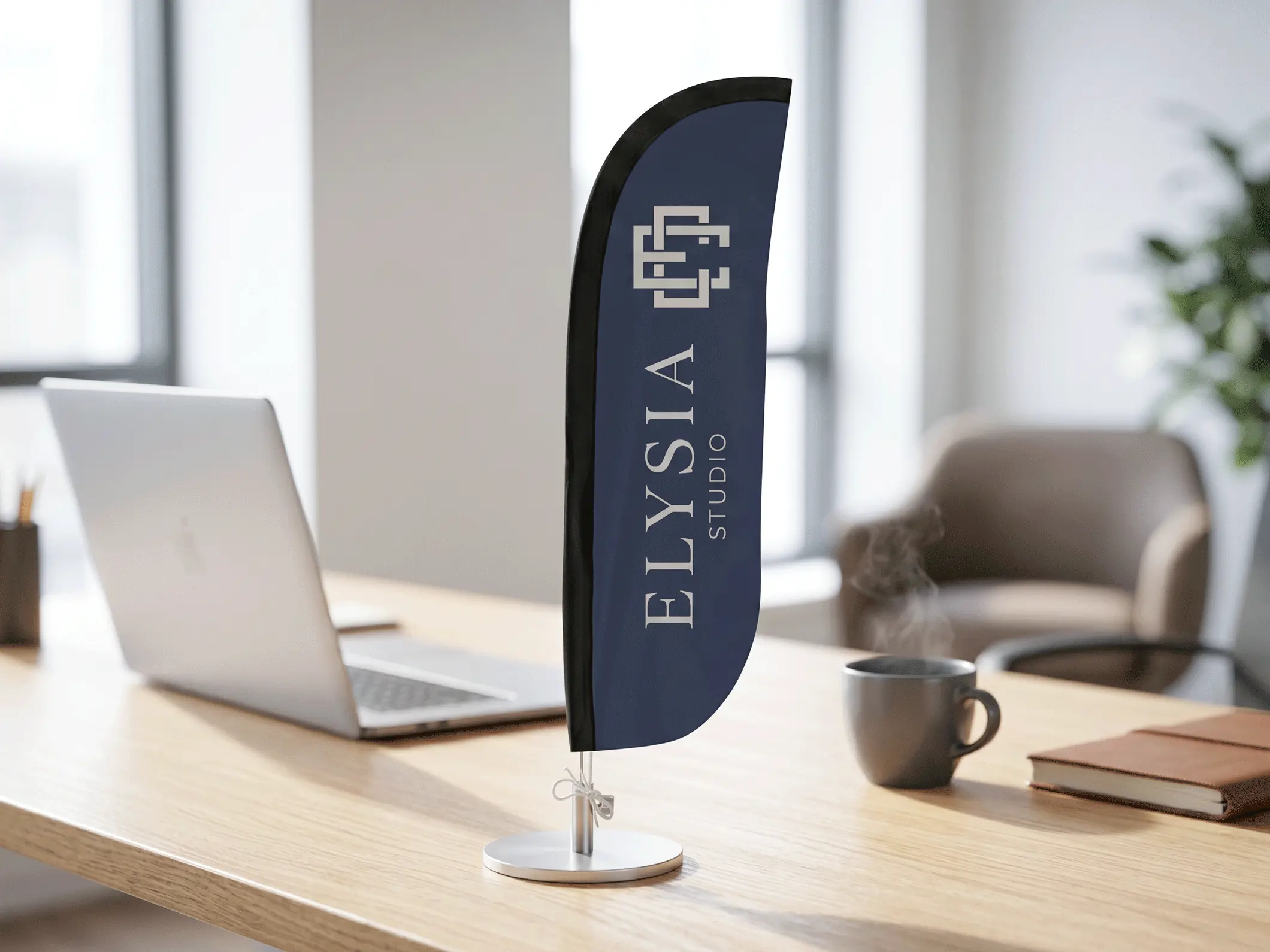 Custom Desk Flags - View 1