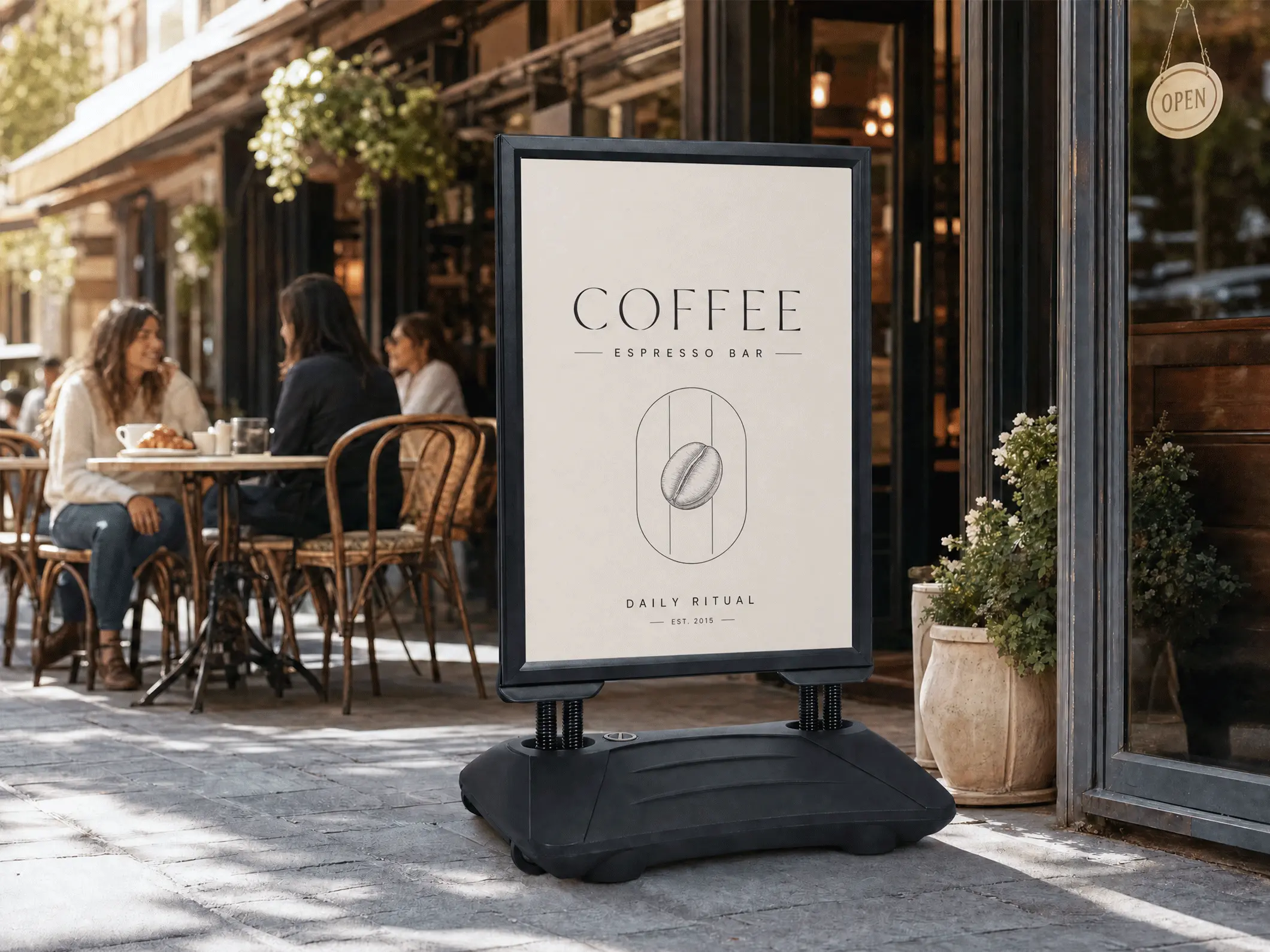 Water-Fill Base Sidewalk Signs - View 1