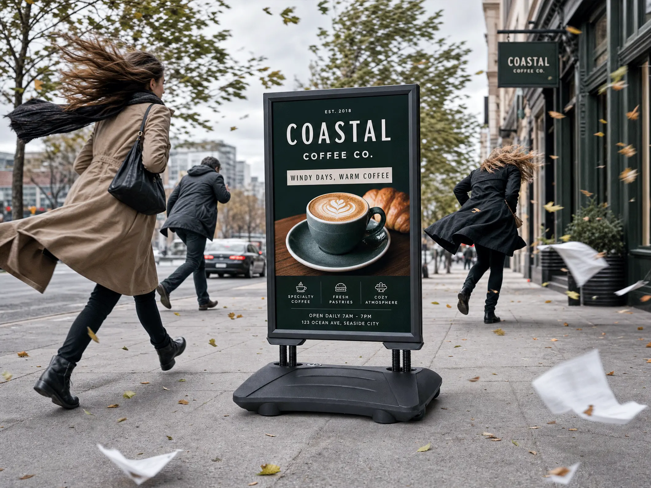 Water-Fill Base Sidewalk Signs - View 3