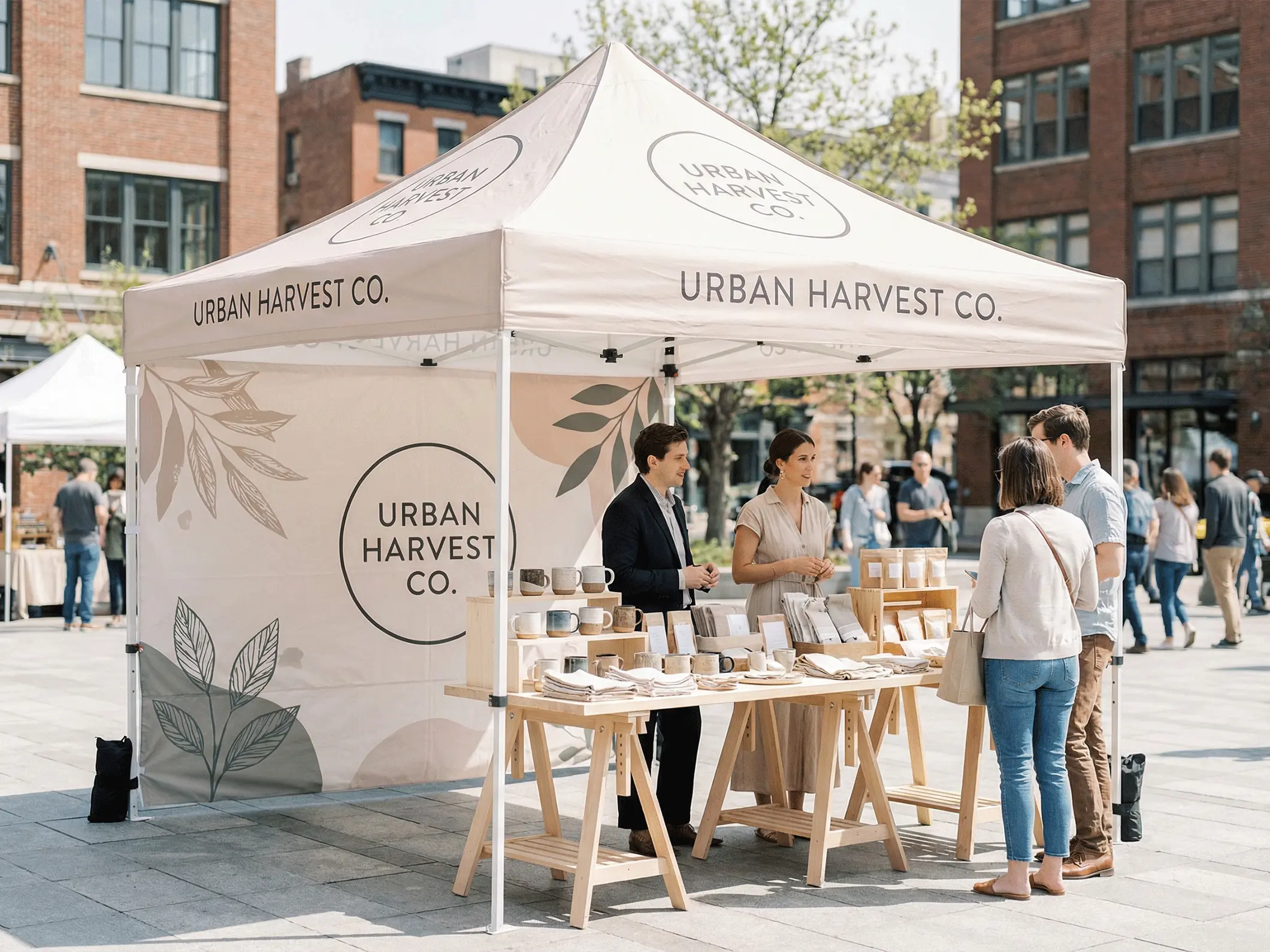 10' x 10' Custom Printed Canopy Tents - View 2
