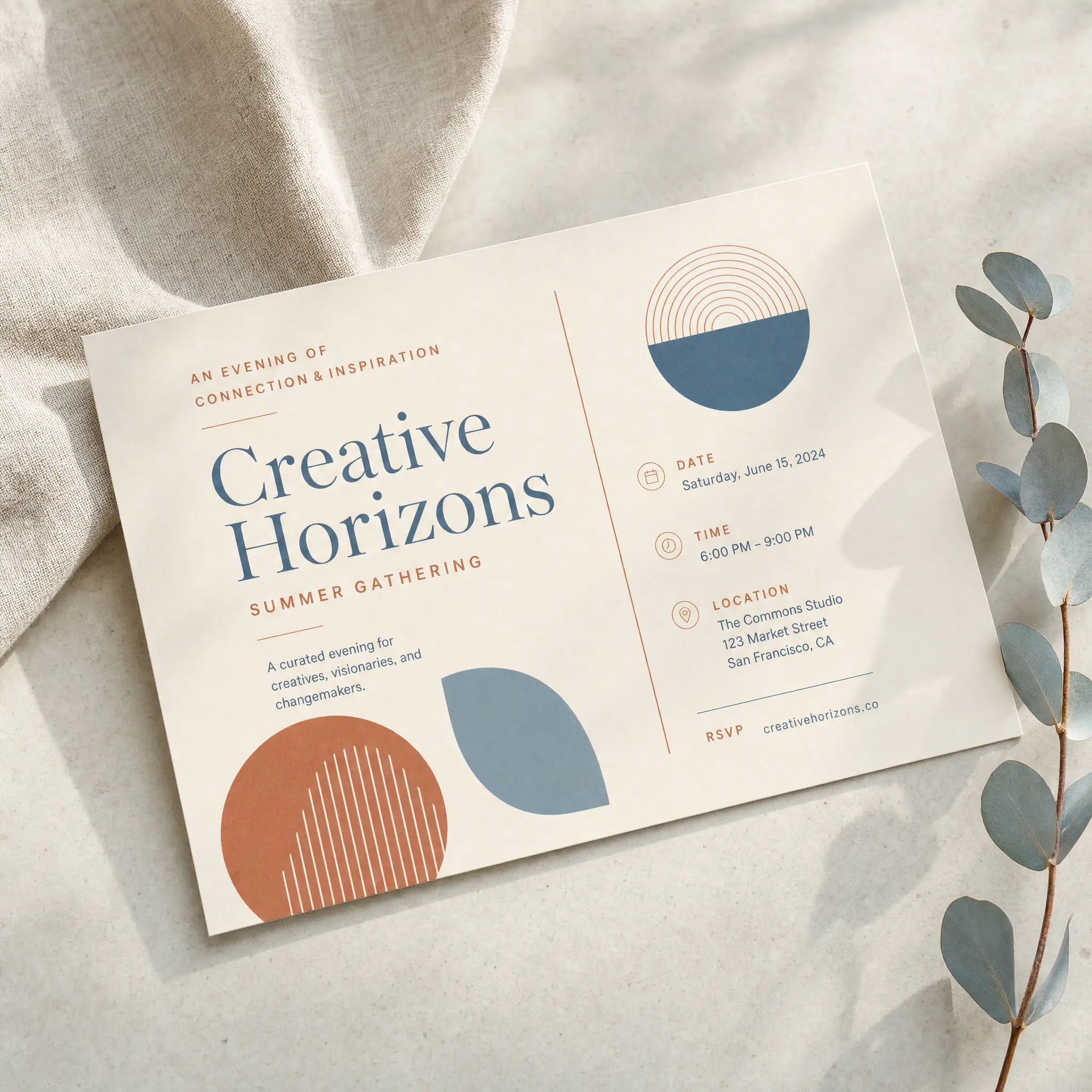 Event Announcement Postcards