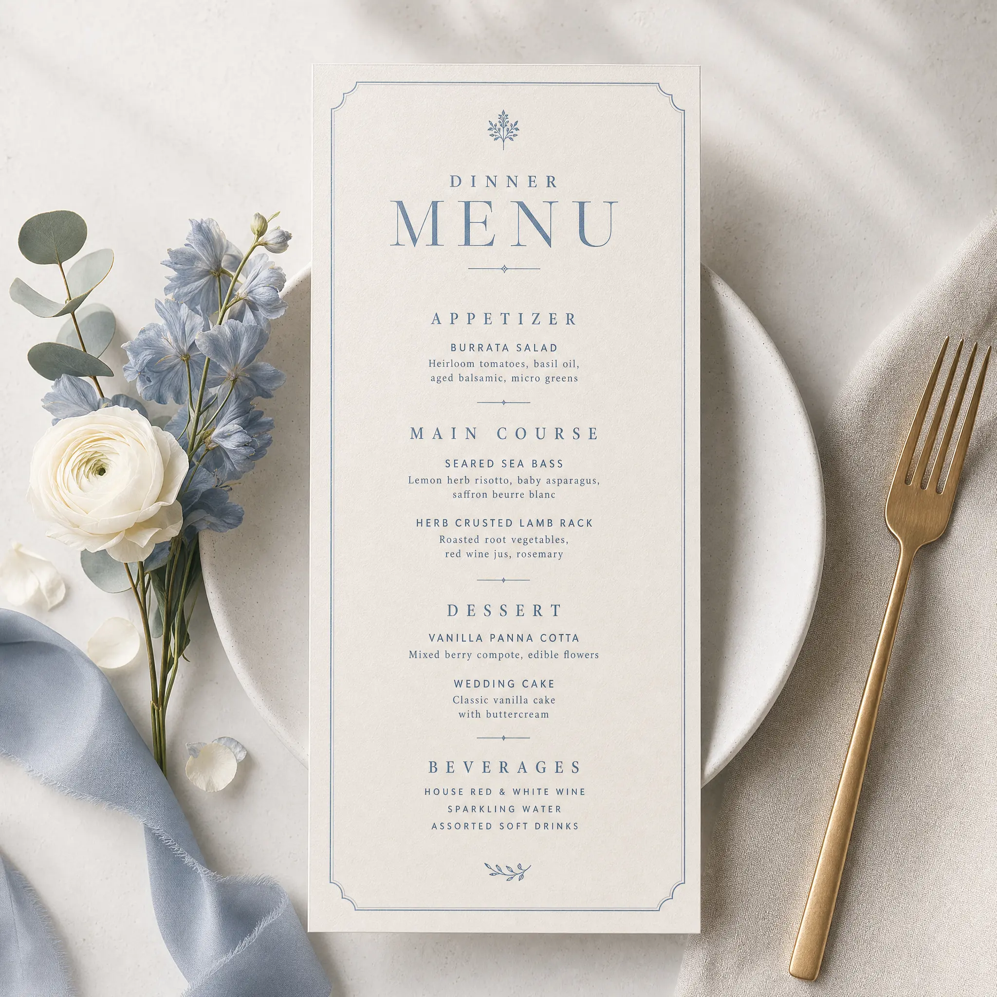 Menu Cards