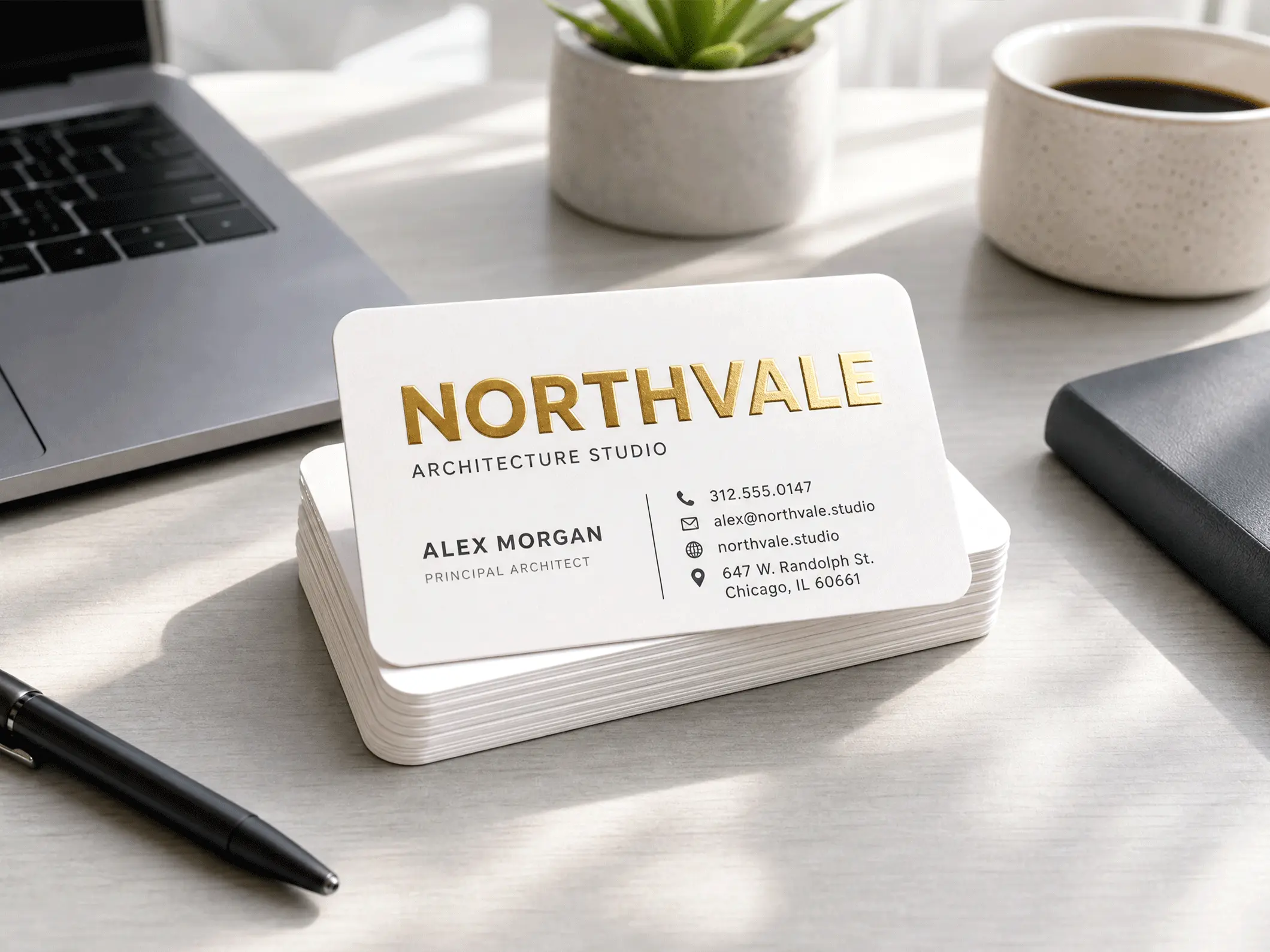 Special Finish Business Cards - View 2