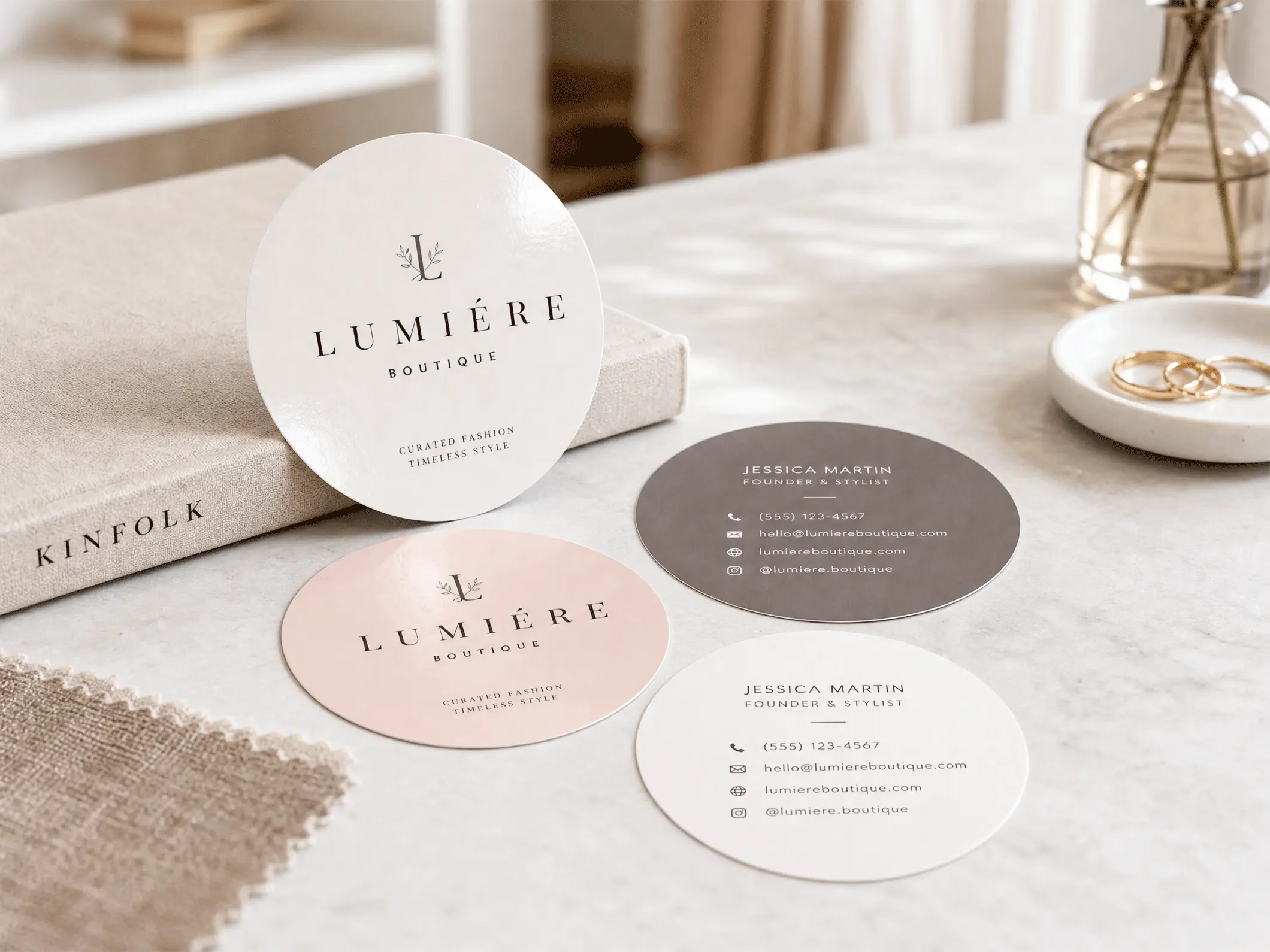 Die-Cut Business Cards - View 1