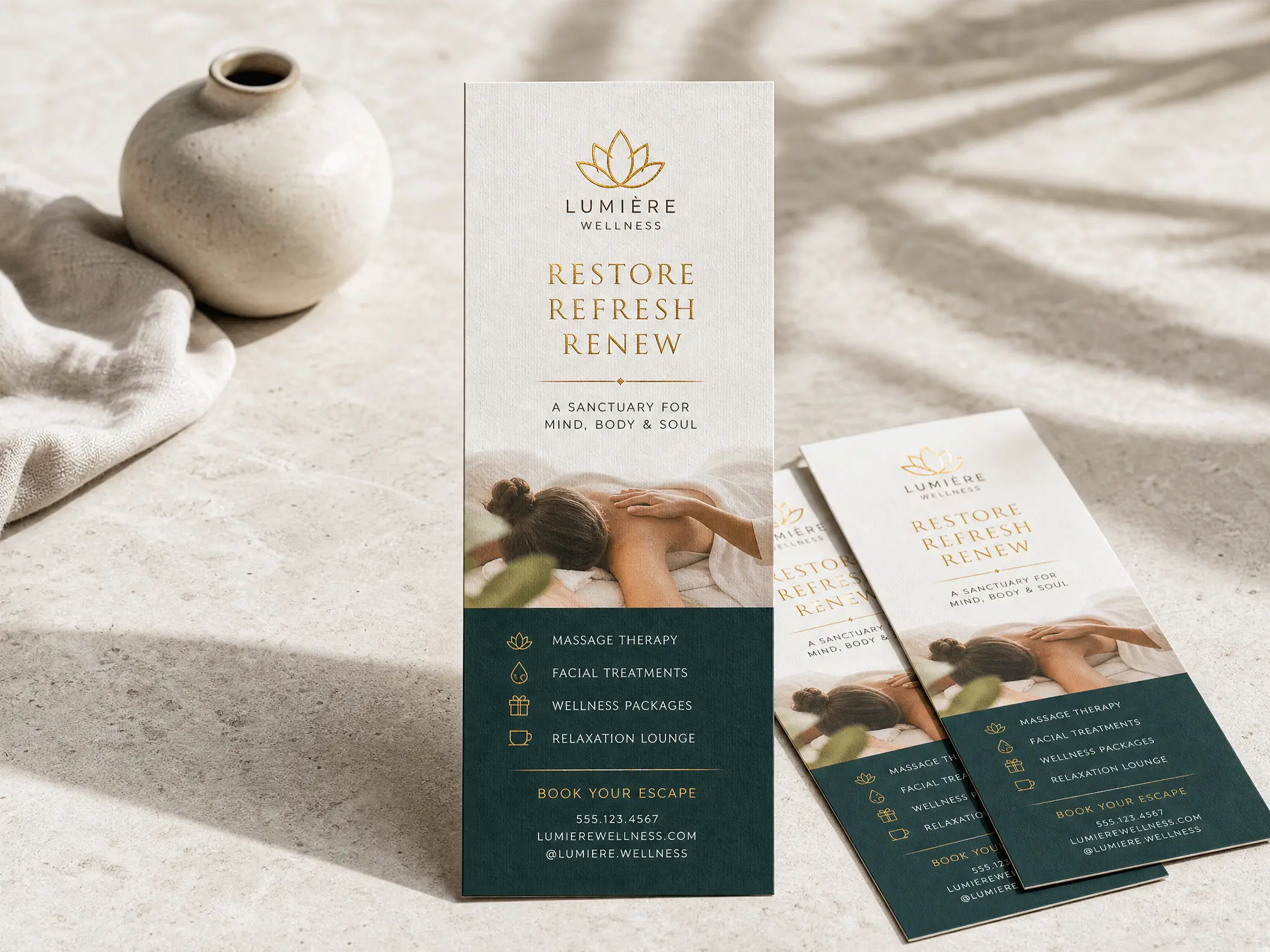 Foil Accent Rack Cards - Overview