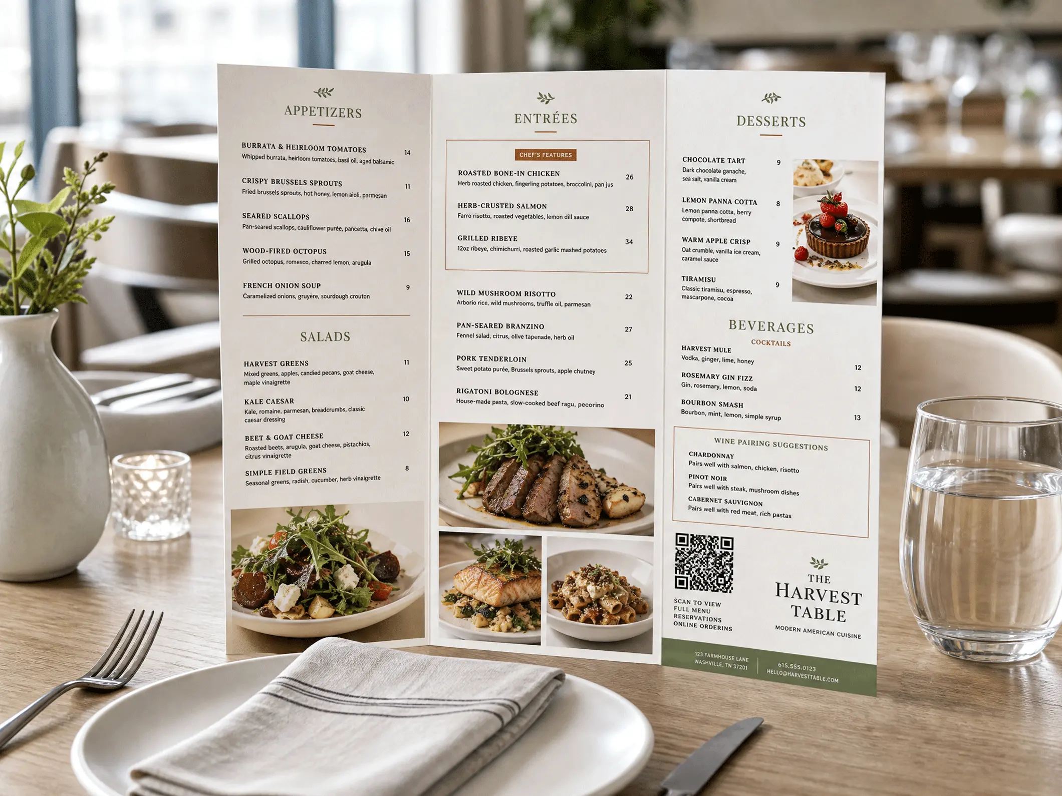 Dine-In Menus - Overview