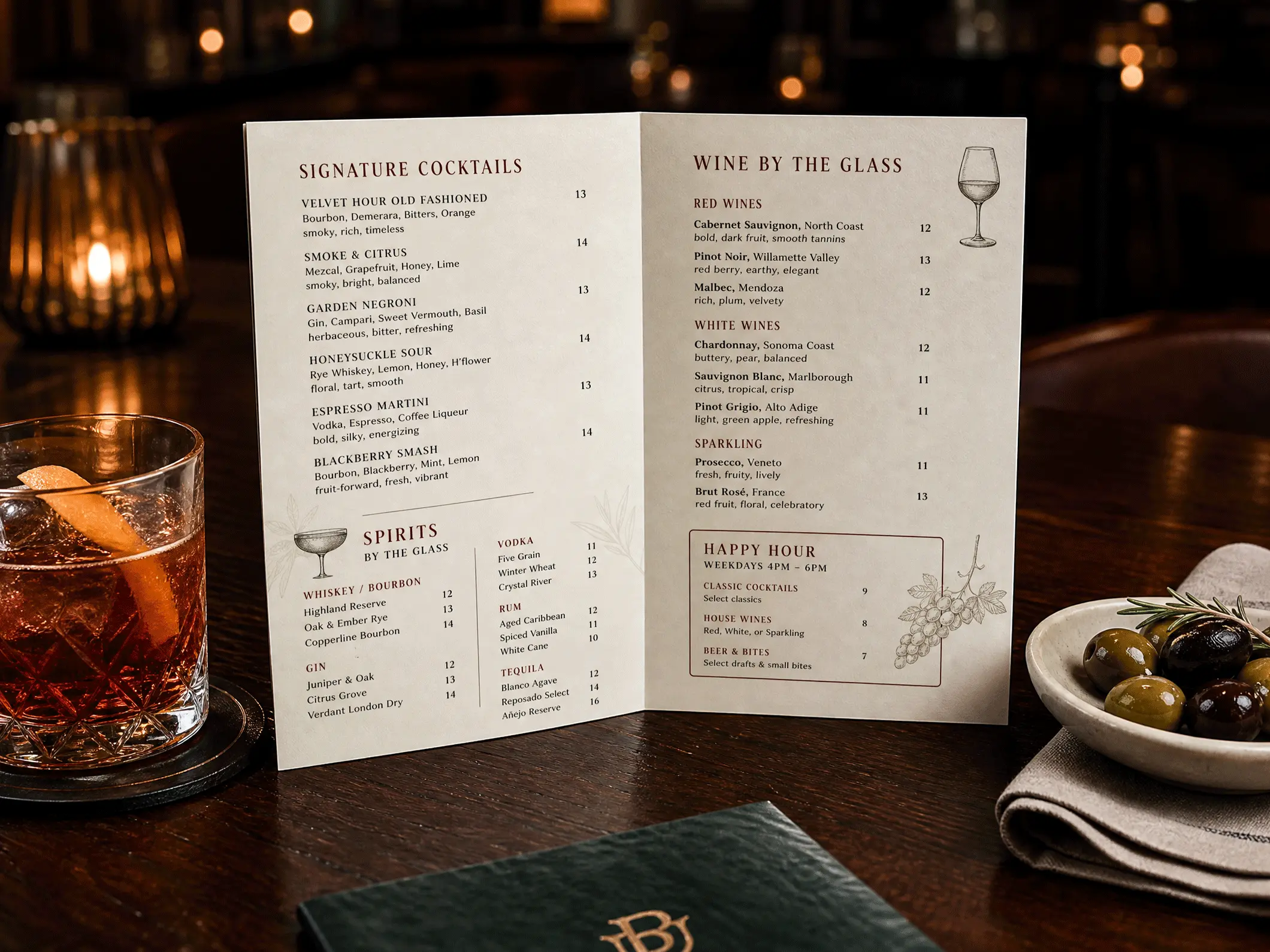 Dine-In Menus - View 2