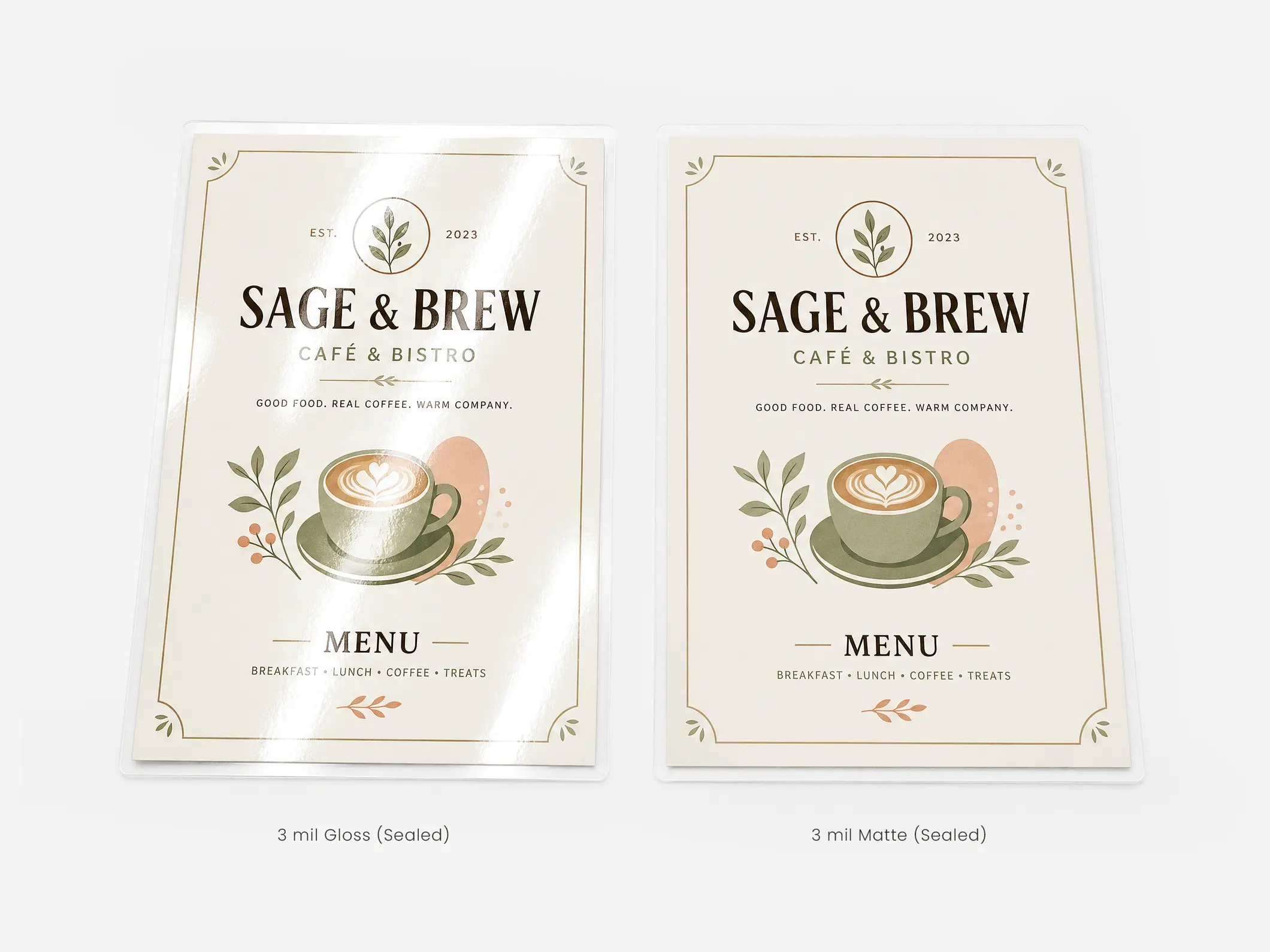 Dine-In Menus - View 6