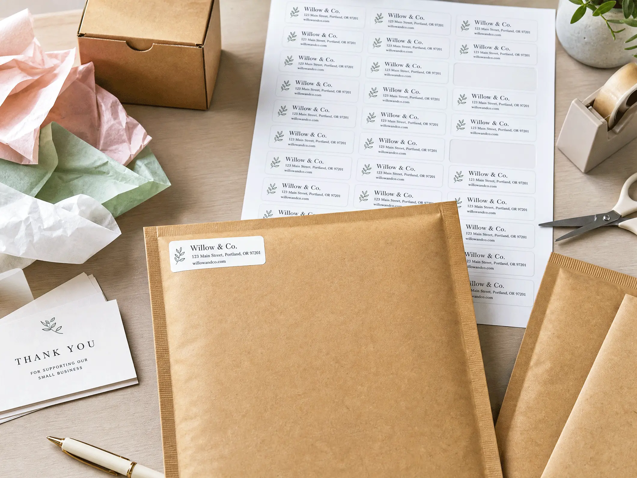 Return Address Labels - View 1