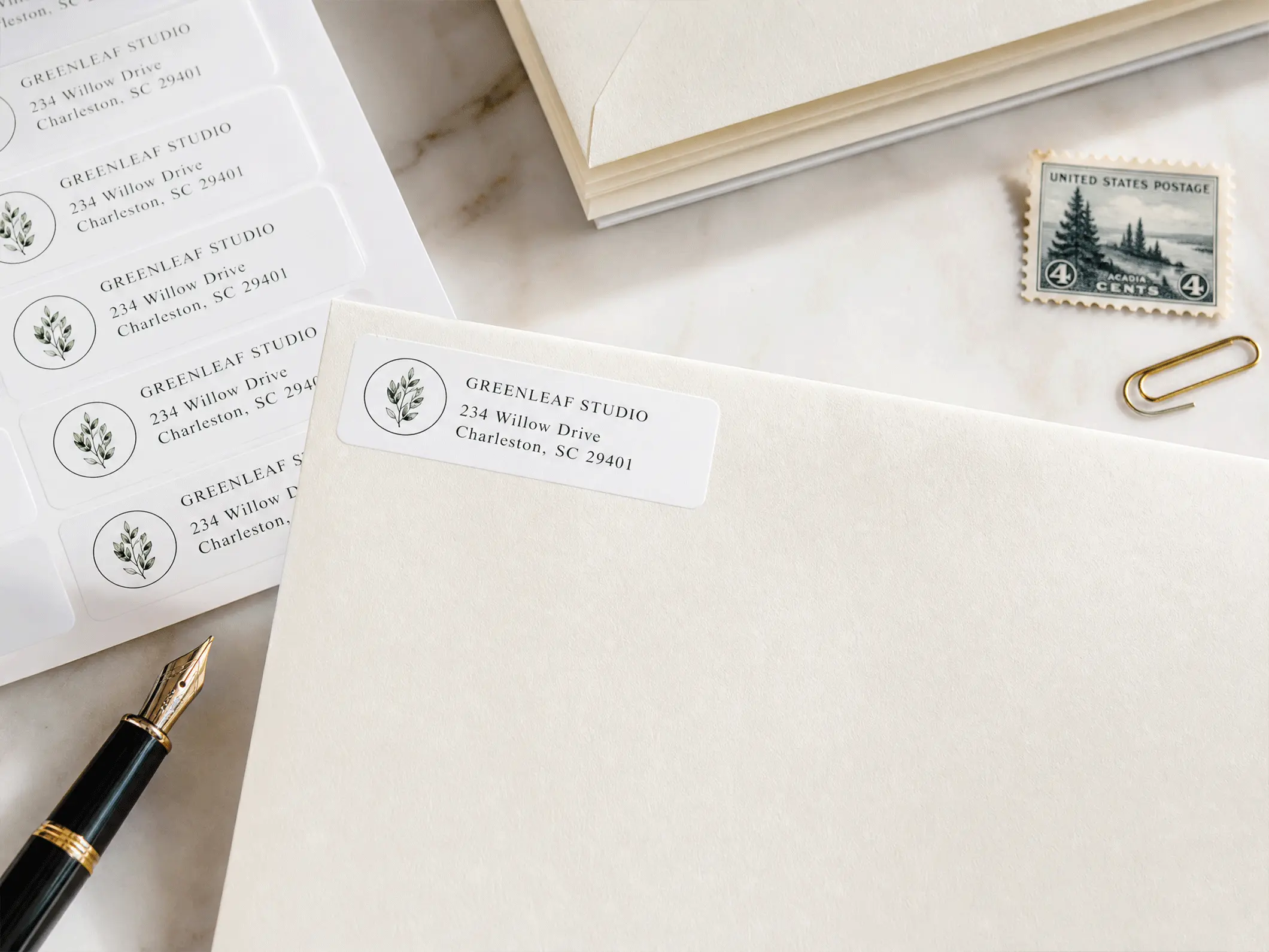 Return Address Labels - View 2