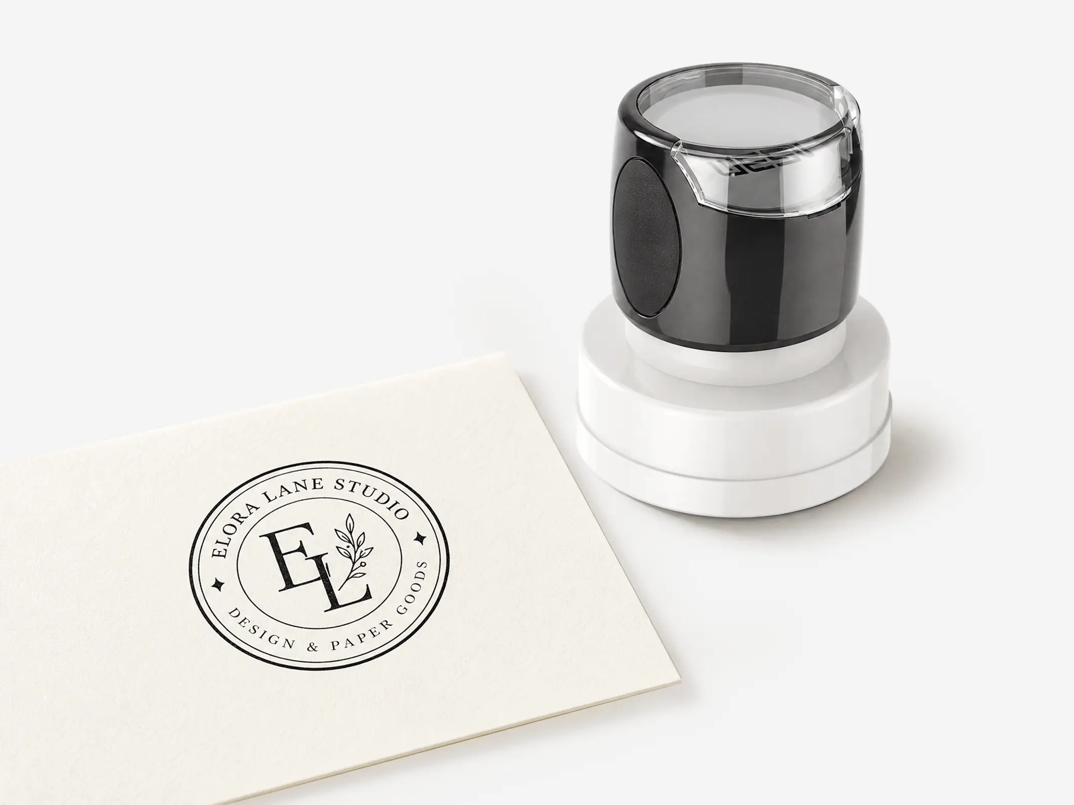 Circle Pre-Inked Stamps - View 2