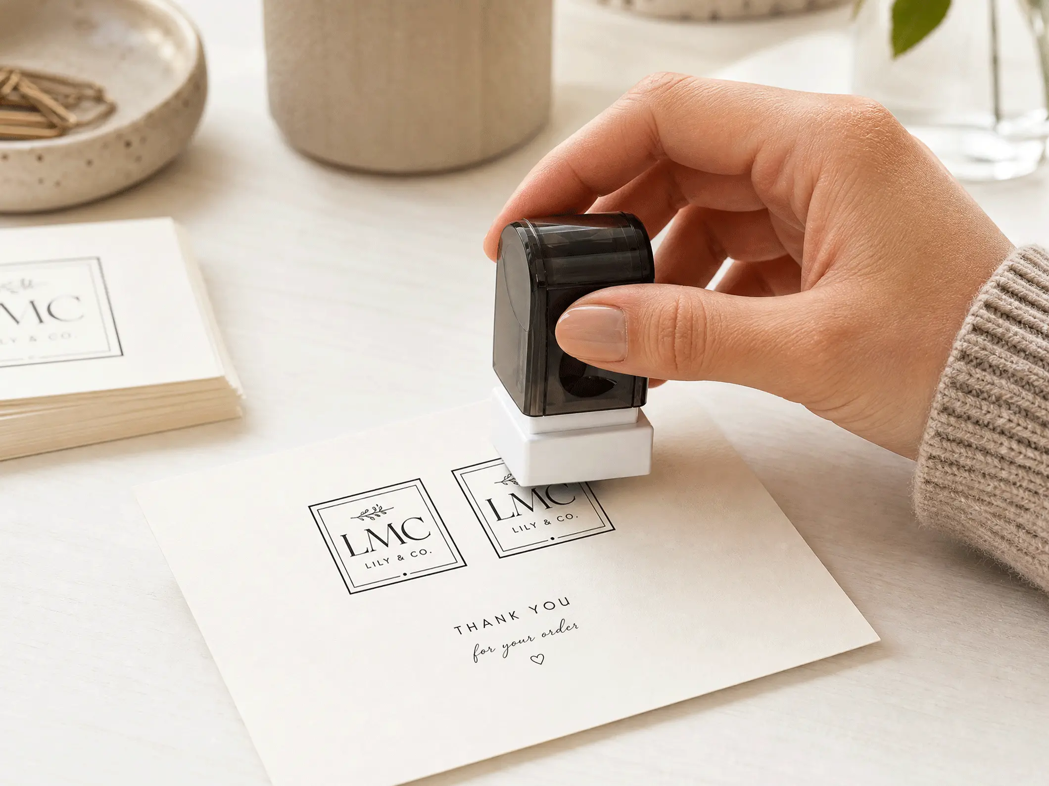 Square Pre-Inked Stamps - Overview