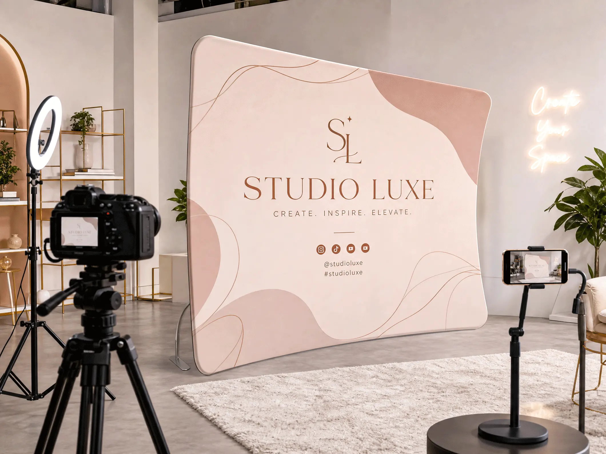 U-Shaped Tension Fabric Backdrops - View 2