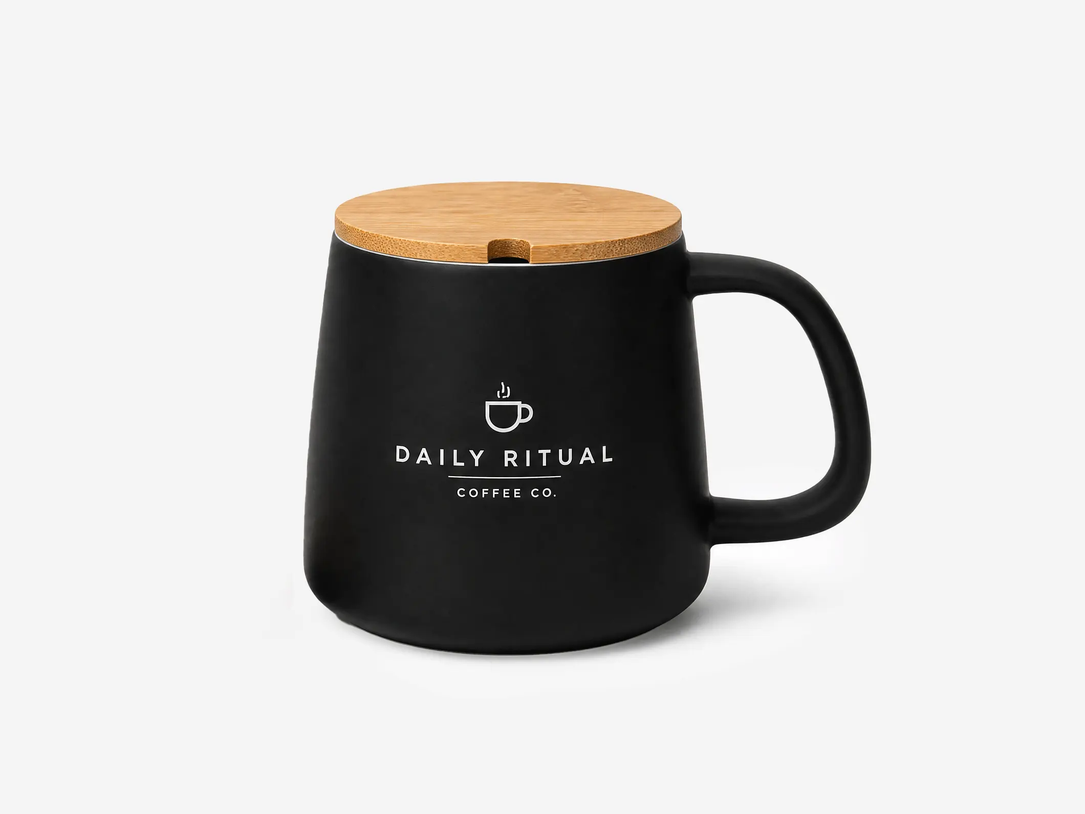 12oz Modern Porcelain Mug with Lid