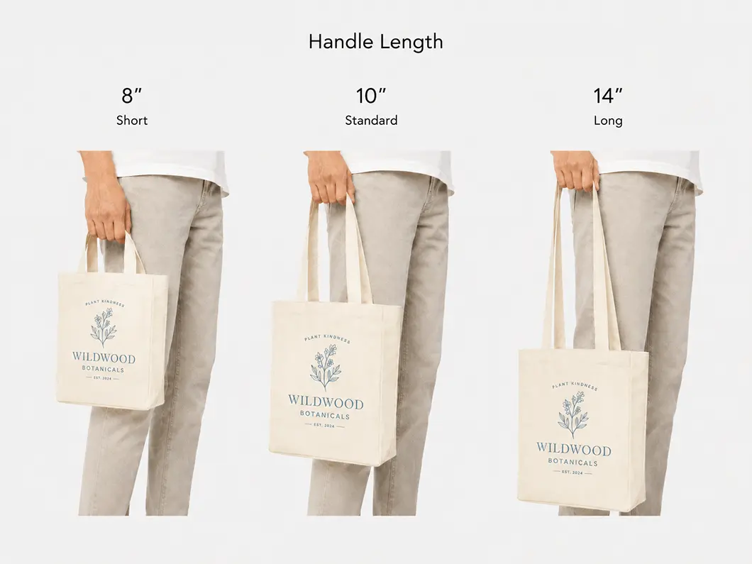 Custom Flat Canvas Tote Bags - View 3