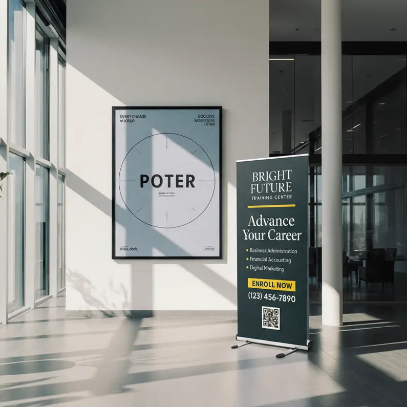 Outdoor Double-Sided Retractable Banners