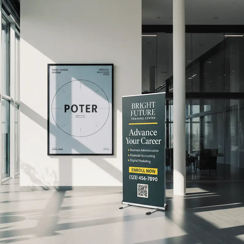 Outdoor Double-Sided Retractable Banners
