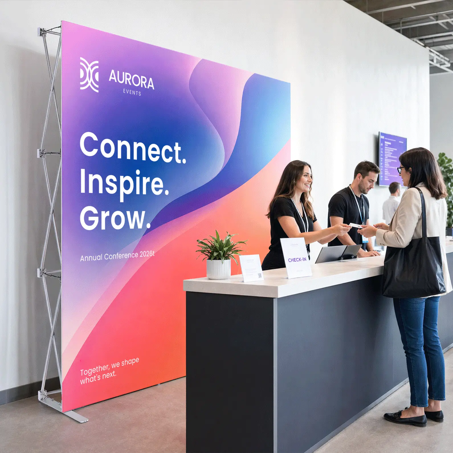 Straight Fabric Pop-Up Displays