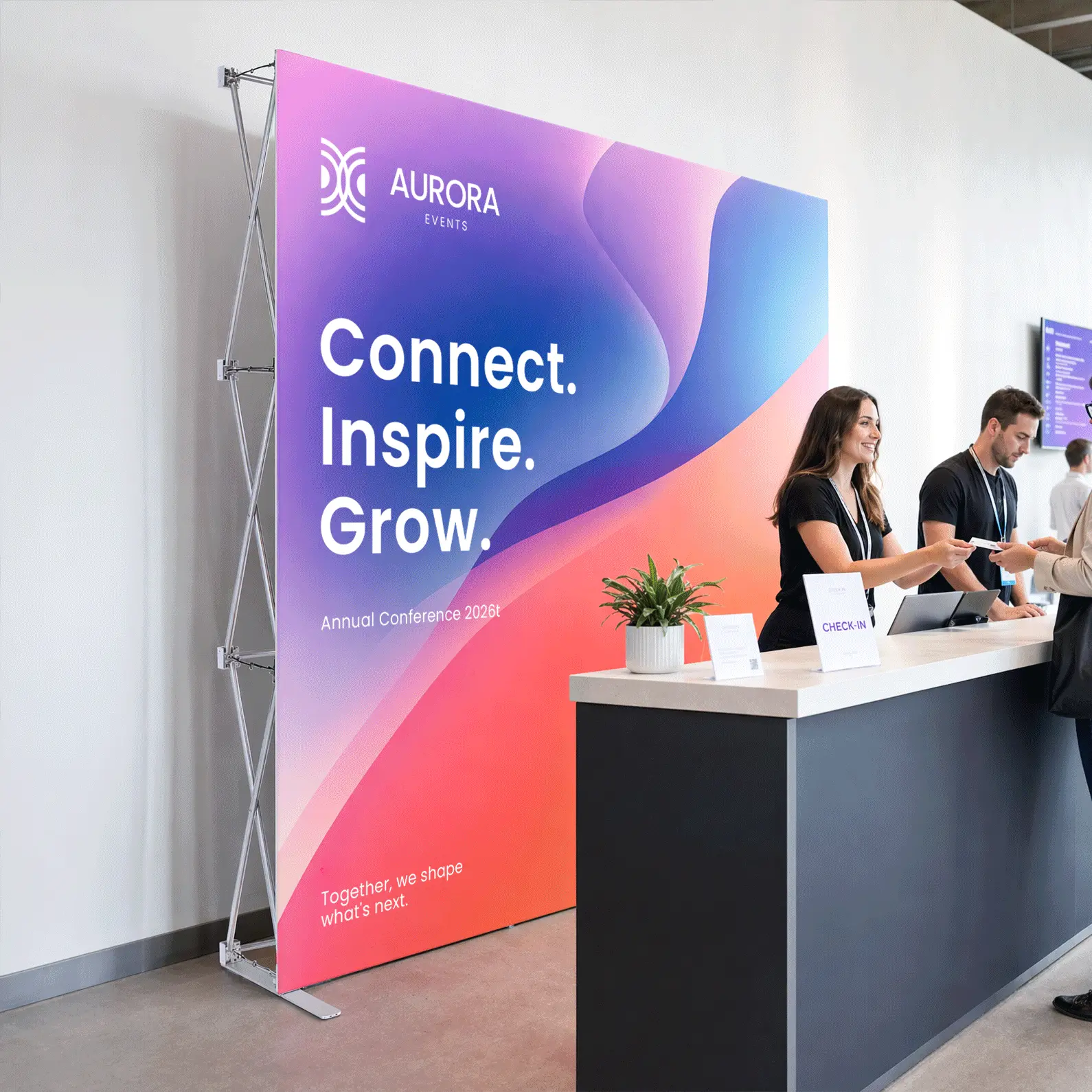 Straight Fabric Pop-Up Displays