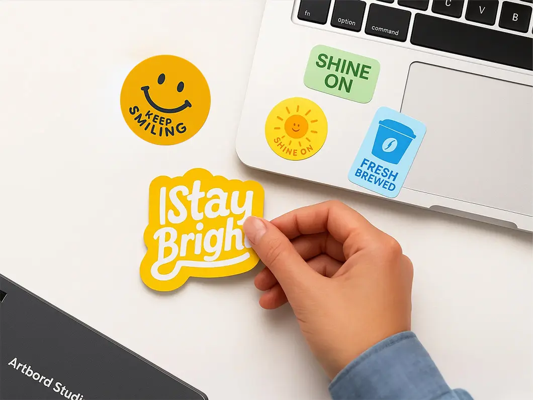 Custom Shape Sticker Singles - View 2