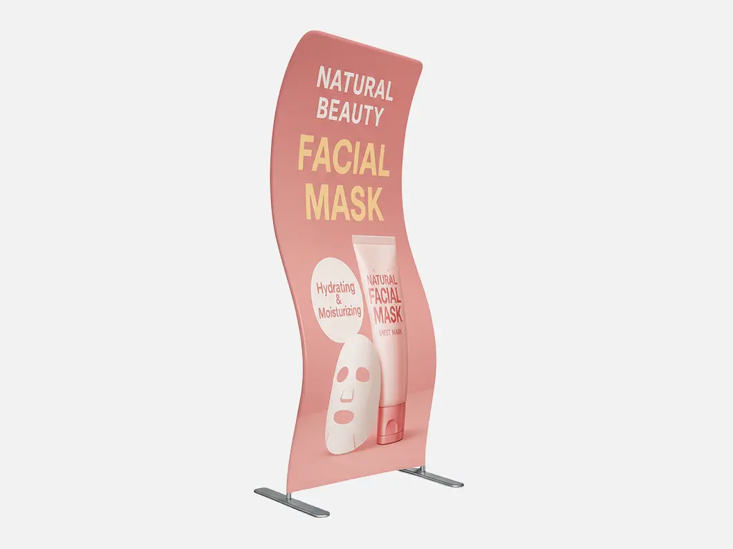 S-Shaped Fabric Display Stands