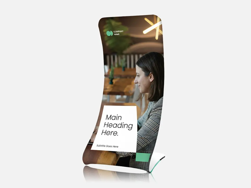 Curved Fabric Display Stands