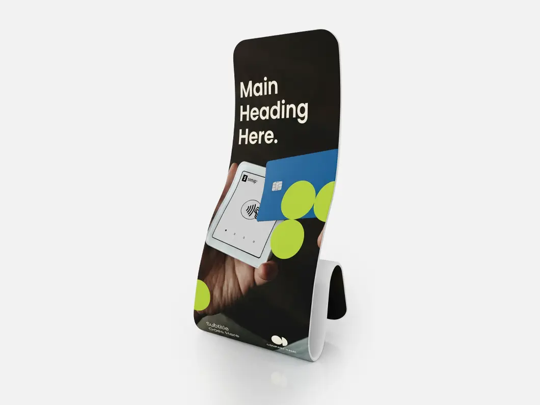 S-Curved Fabric Display Stands