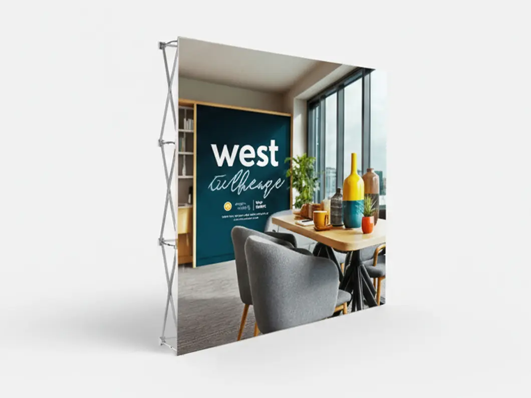 Straight Fabric Pop-Up Displays