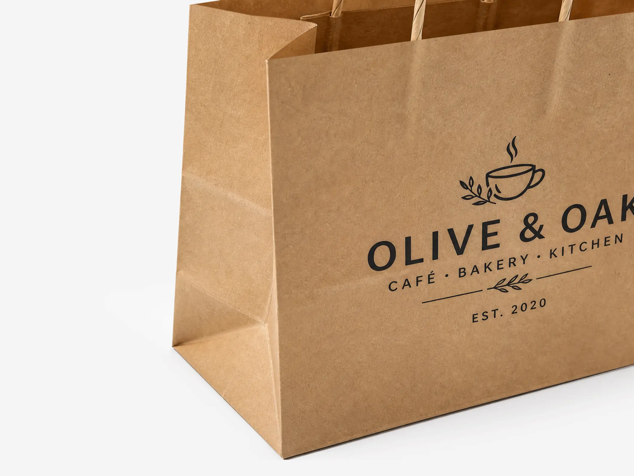 Kraft Takeout Paper Bags - View 4