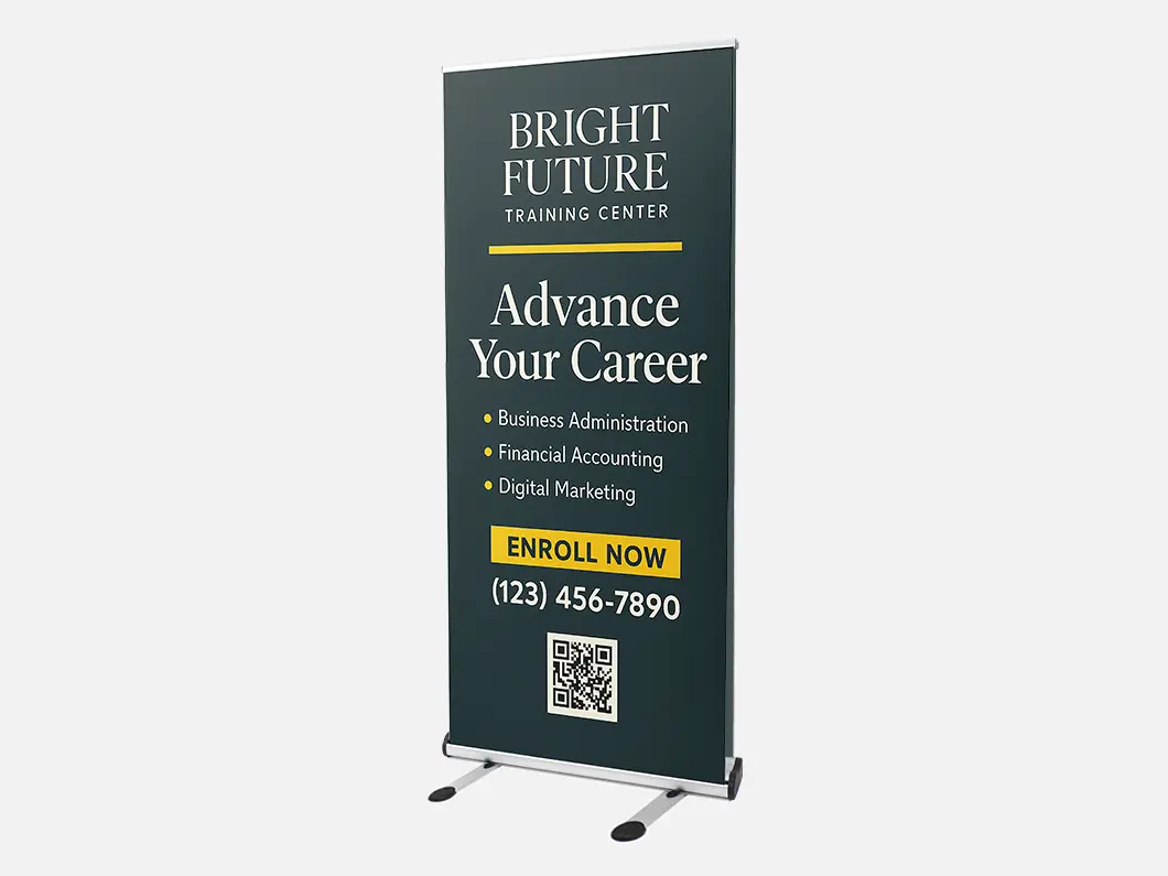Outdoor Double-Sided Retractable Banners