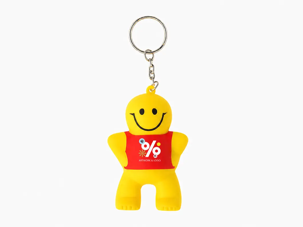 Smiley Man Stress Reliever Keychain