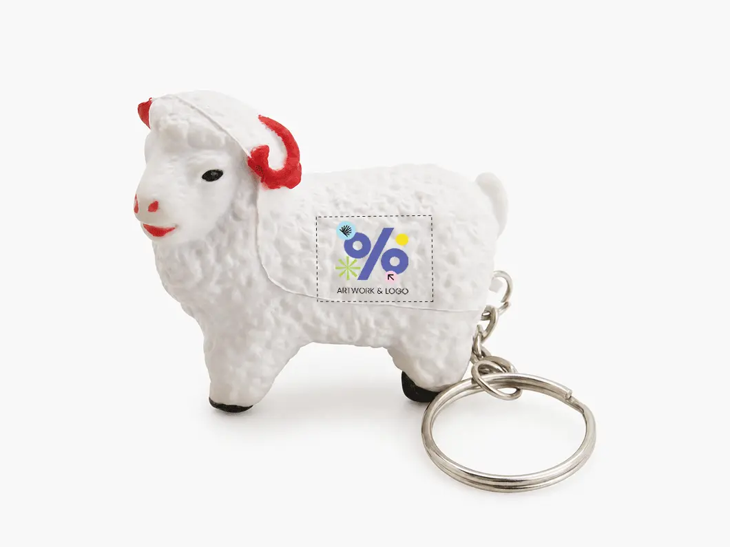 Sheep Stress Reliever Keychain