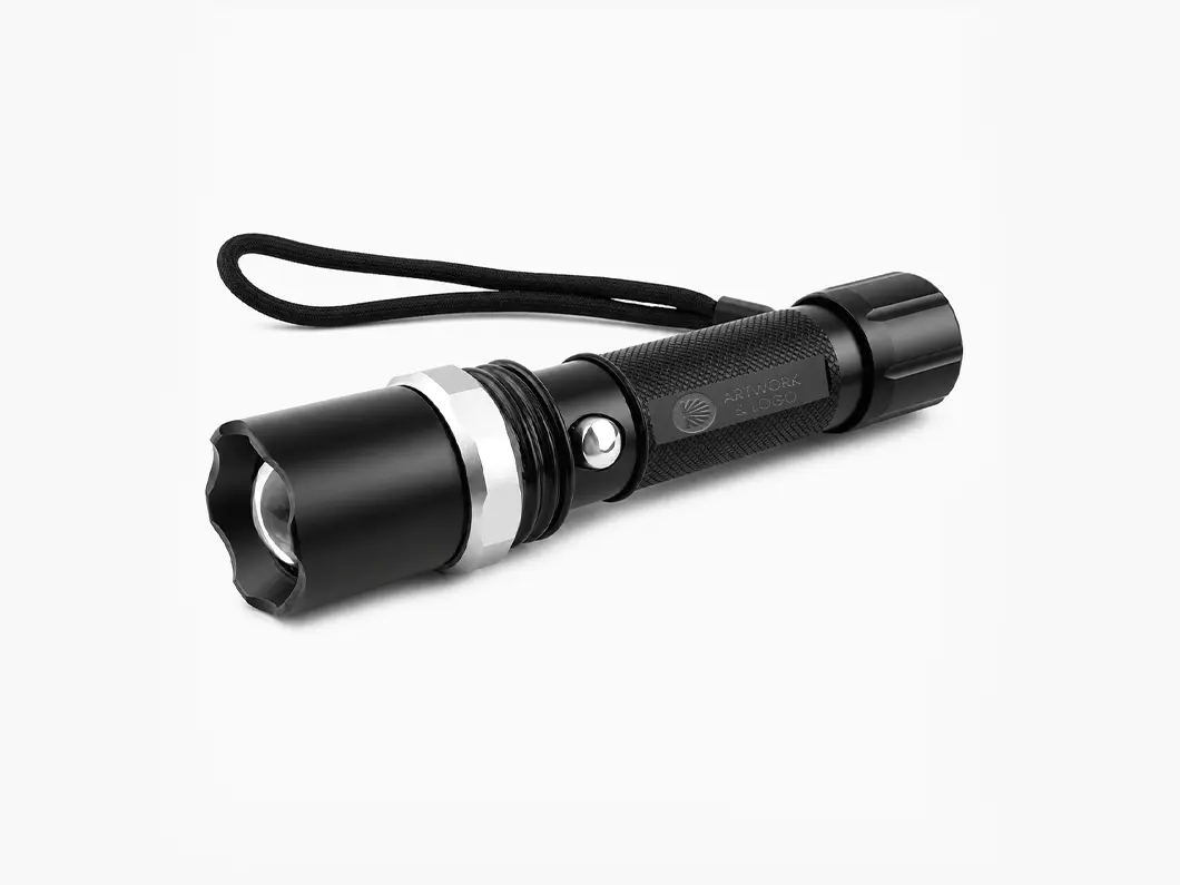 Aluminum LED Flashlight with 3 Lighting Modes - View 4